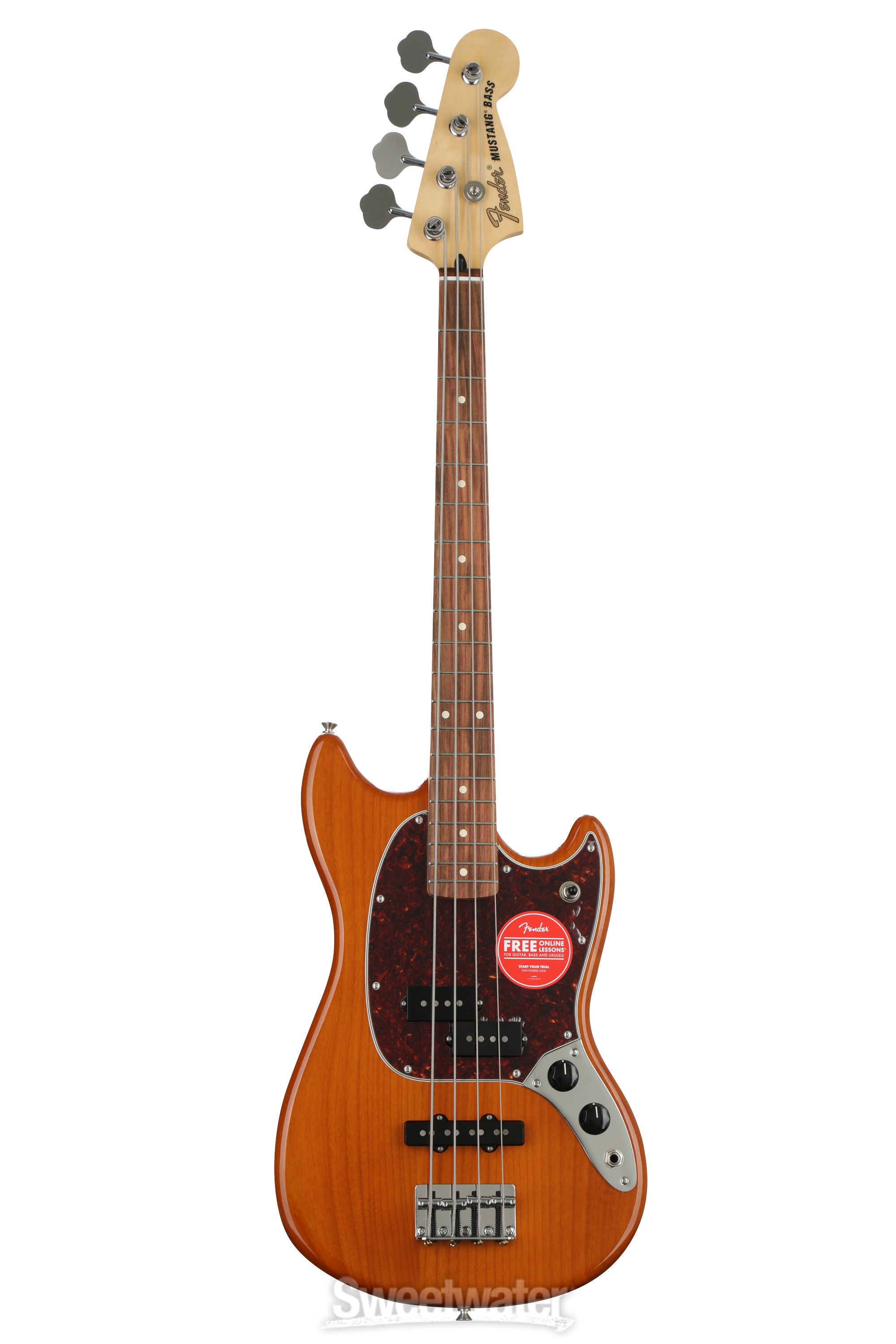 取り寄せFender Player Mustang Bass PJ, Pau Ferro, Aged Natural〈フェンダーMEXムスタングベース〉値下げお買い得 フェンダー