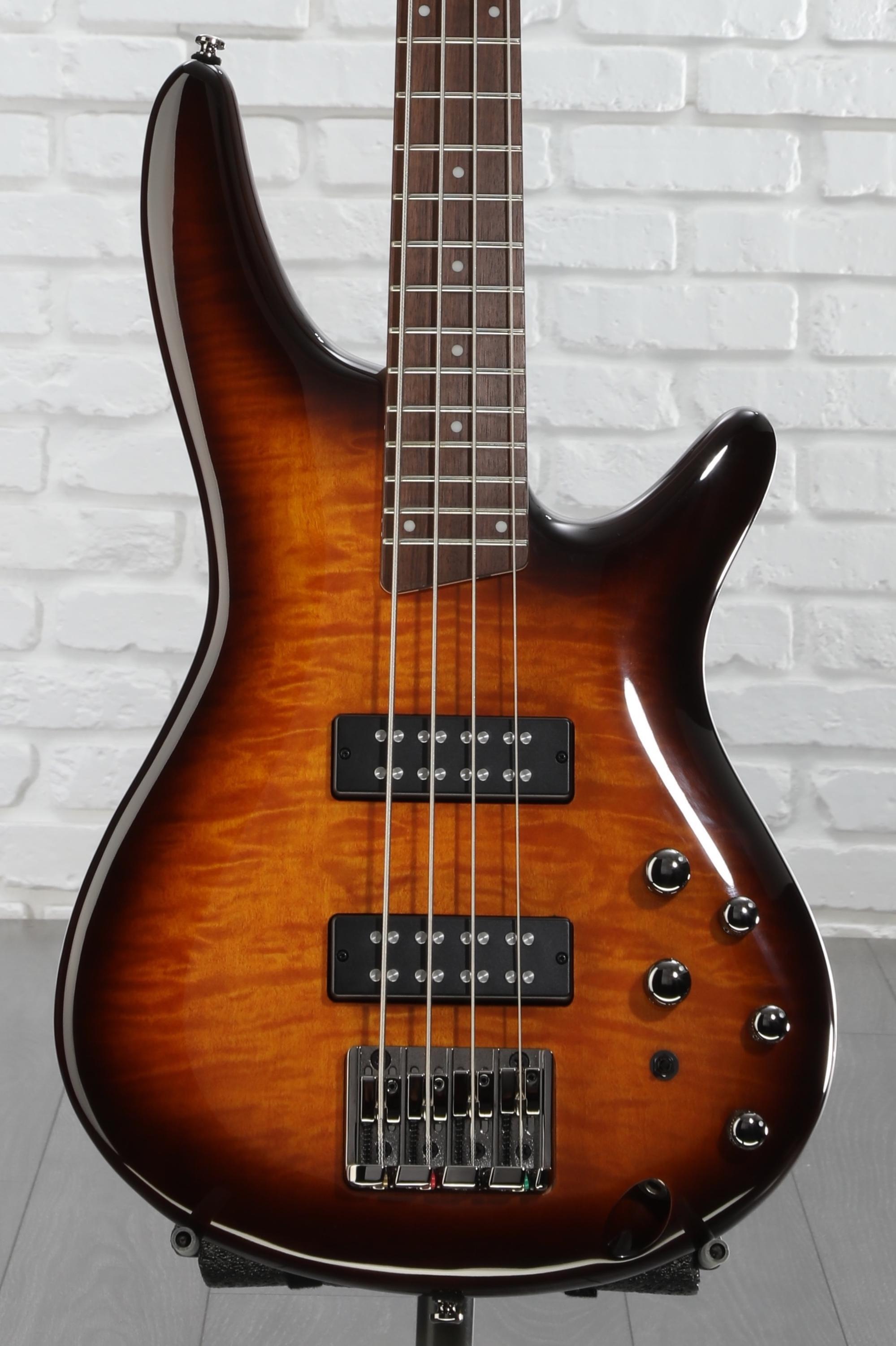 Ibanez Standard SR400EQM Bass Guitar - Dragon Eye Burst | Sweetwater