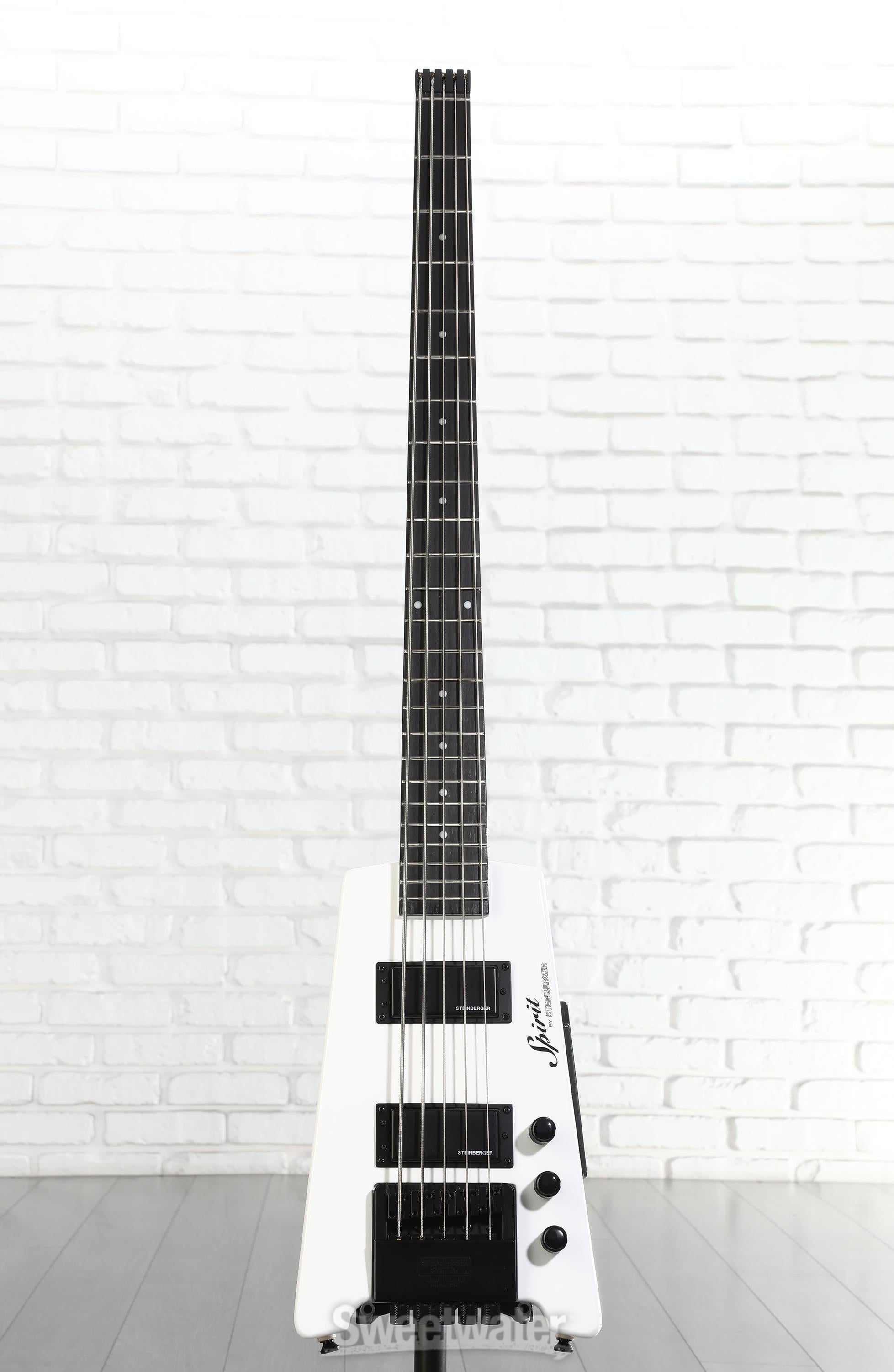 Steinberger Spirit XT-25 5-string Bass Guitar - White | Sweetwater