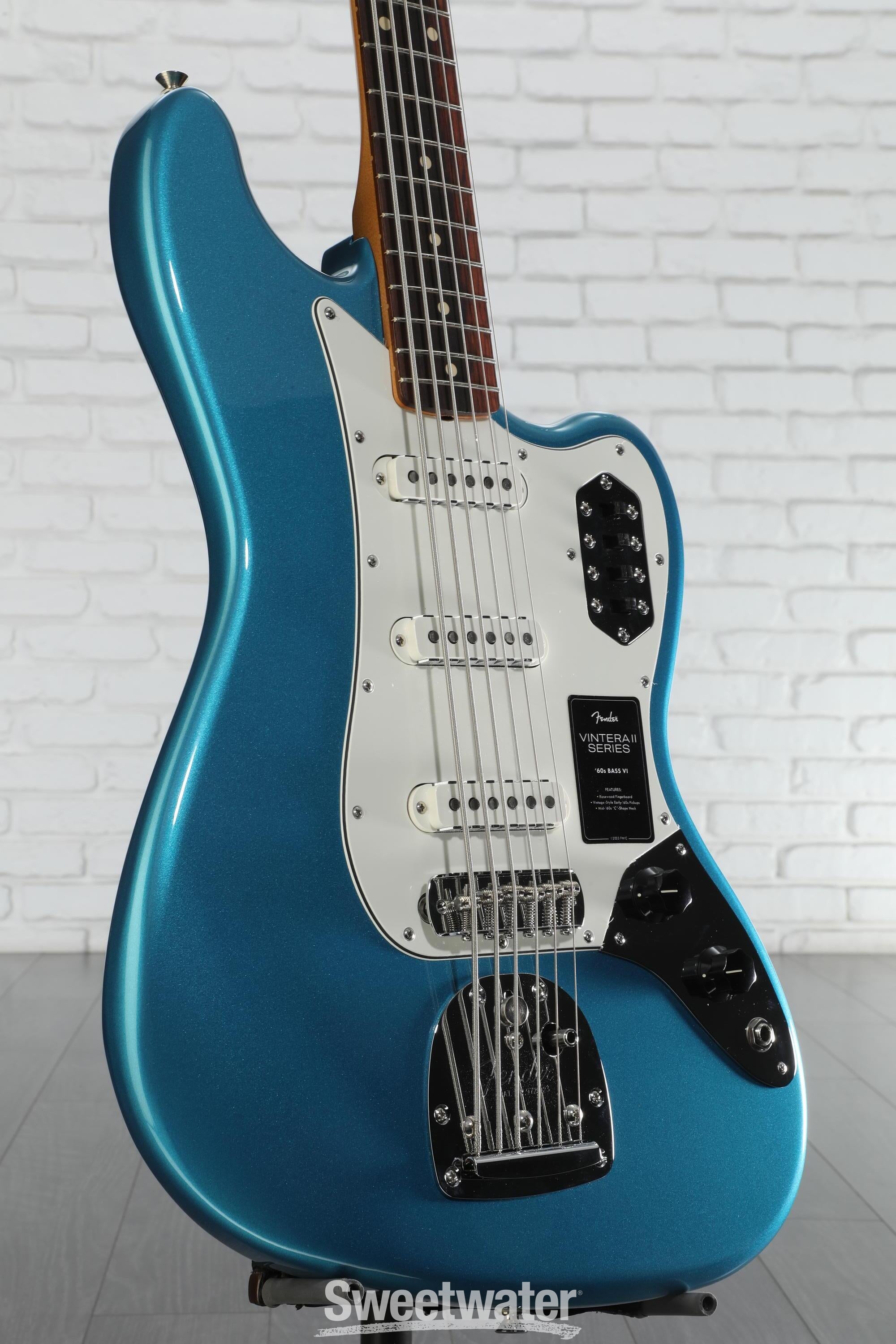 Fender Vintera II '60s Bass VI - Lake Placid Blue | Sweetwater