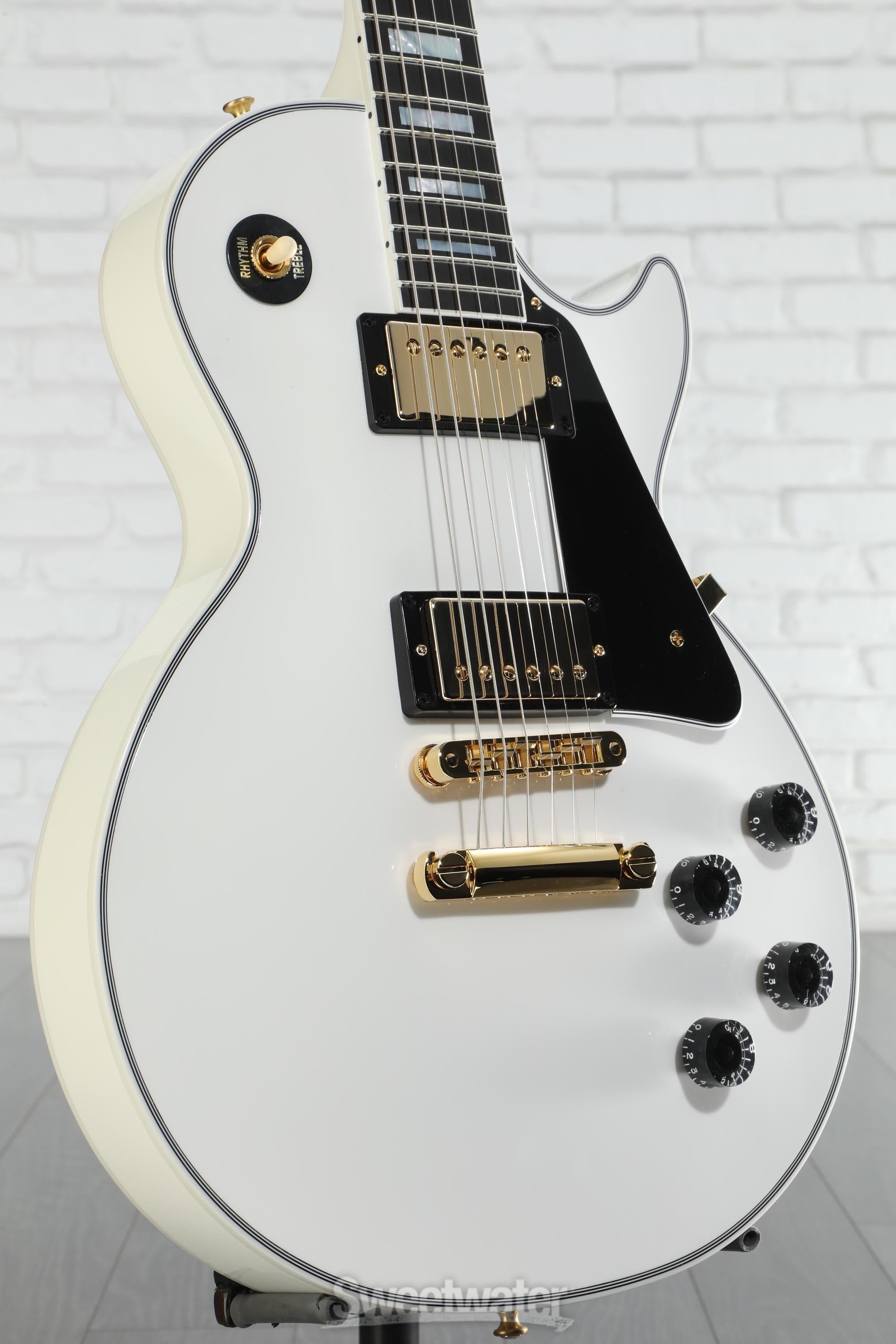 ギター Les Paul Custom Alpine White Gibson Custom Shop Les Paul Custom Alpine White | The Music Zoo