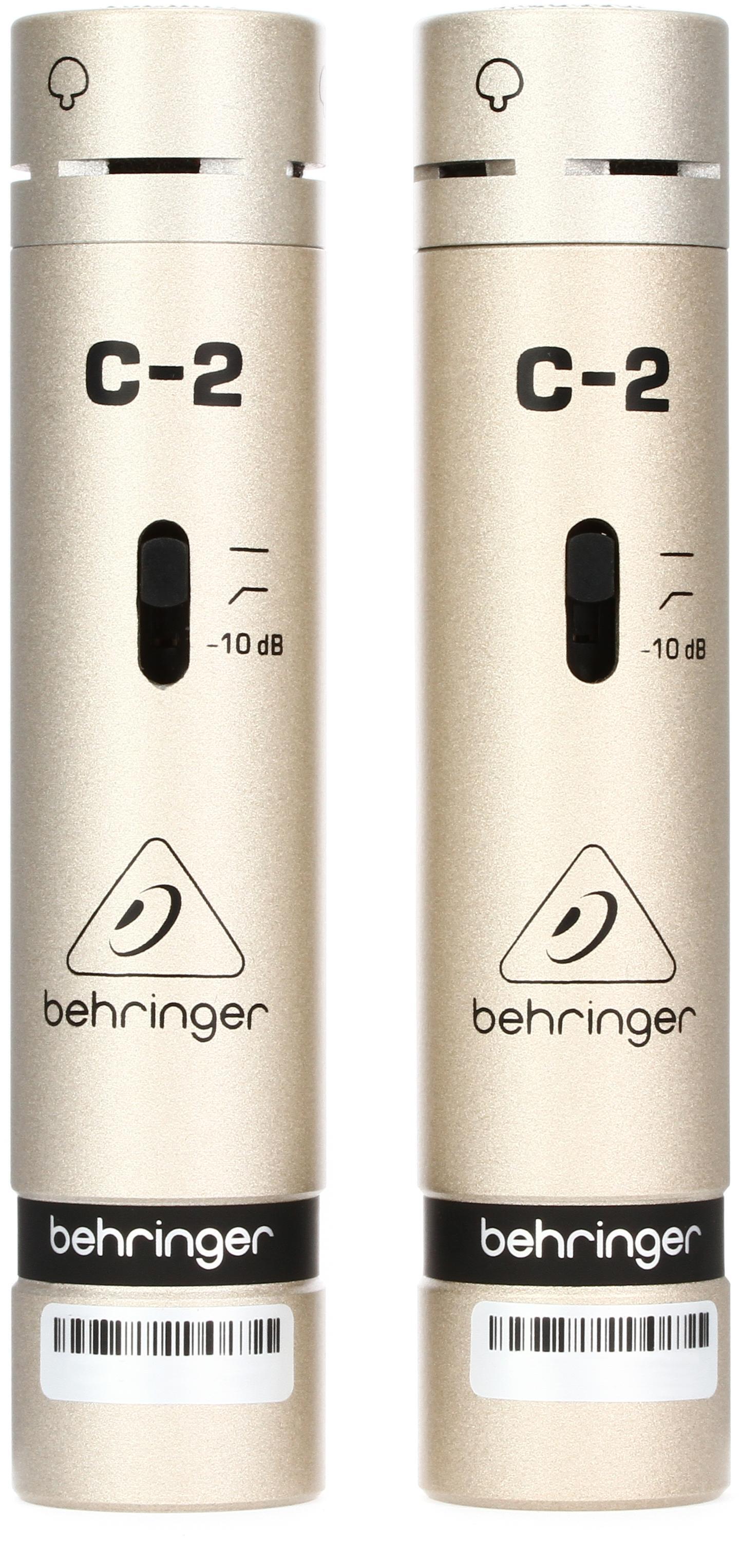 Behringer C-2 Matched Studio Condenser Microphones Bundle with 