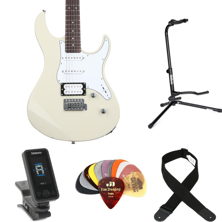 Yamaha PAC112V Pacifica Essentials Bundle - Vintage White