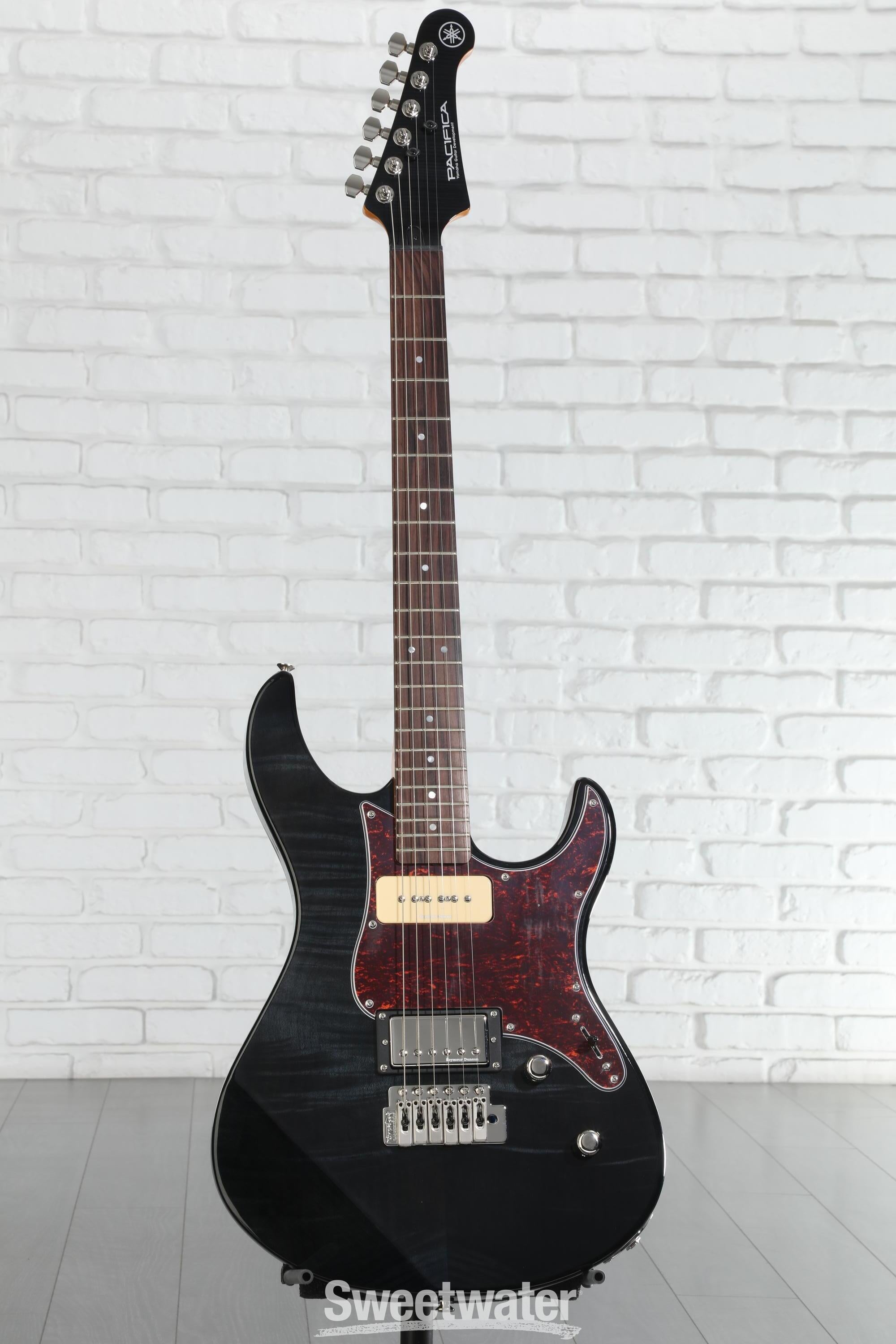 Yamaha PAC611VFM Pacifica Electric Guitar - Trans Black | Sweetwater