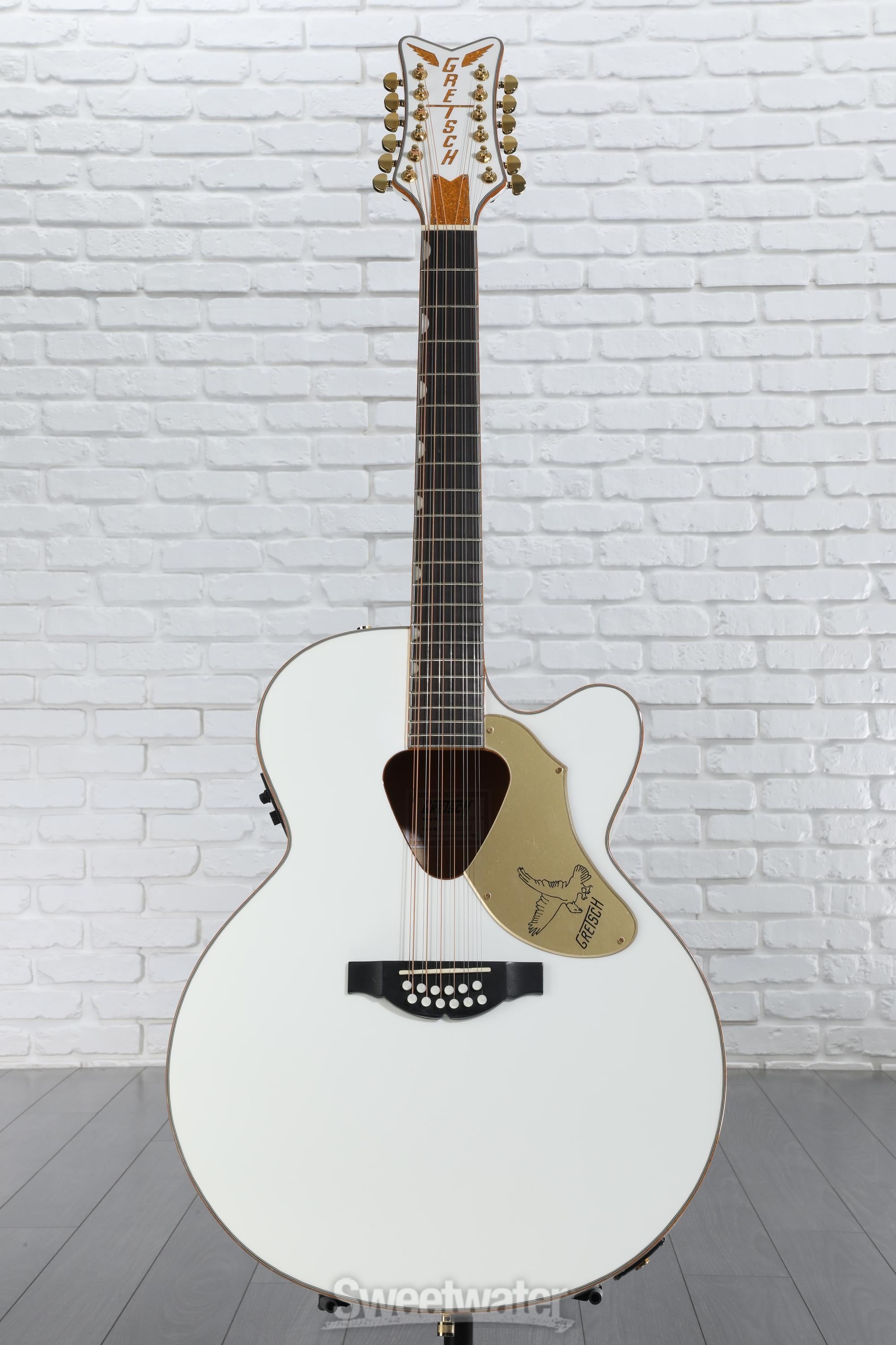 Gretsch G5022CWFE-12 Rancher Falcon Jumbo - White | Sweetwater