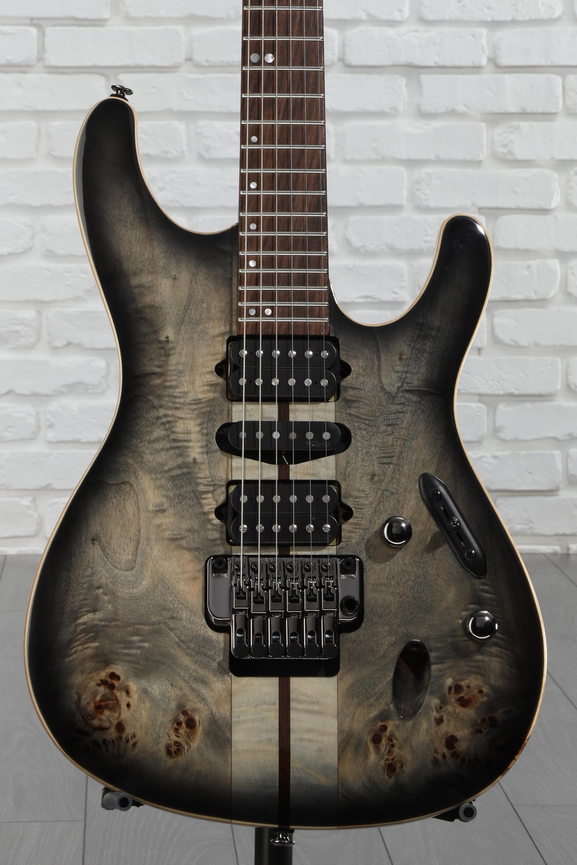 Ibanez Premium S1070PBZ Electric Guitar - Charcoal Black