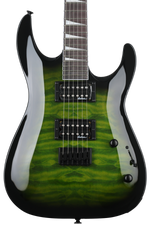 Photo of Jackson JS Series Dinky Arch Top JS32Q DKA HT Electric Guitar - Transparent Green Burst
