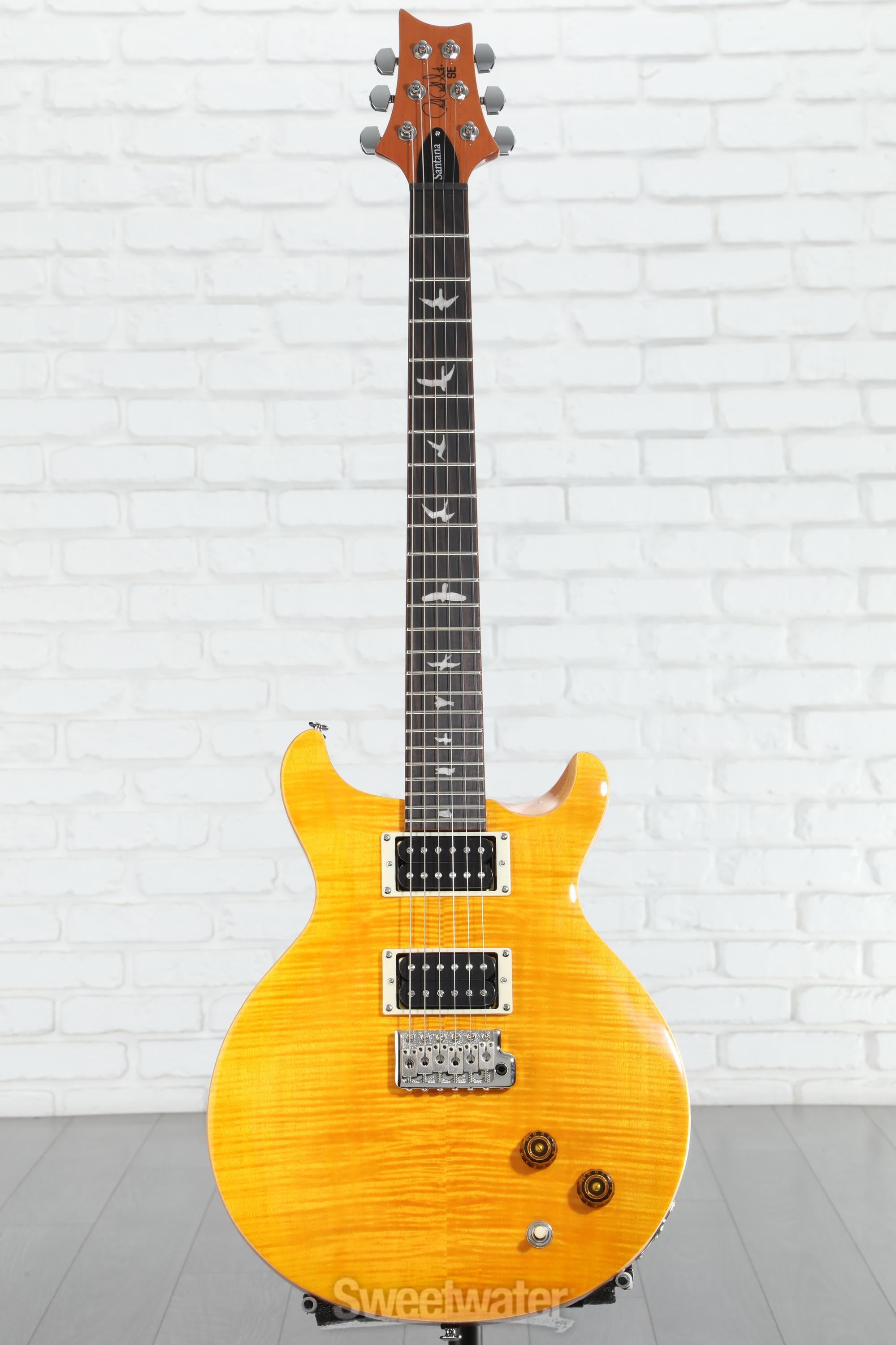 ギター Paul Reed Smith (PRS) SE SANTANA Yellow PRS SE Santana Electric Guitar - Santana Yellow | Sweetwater