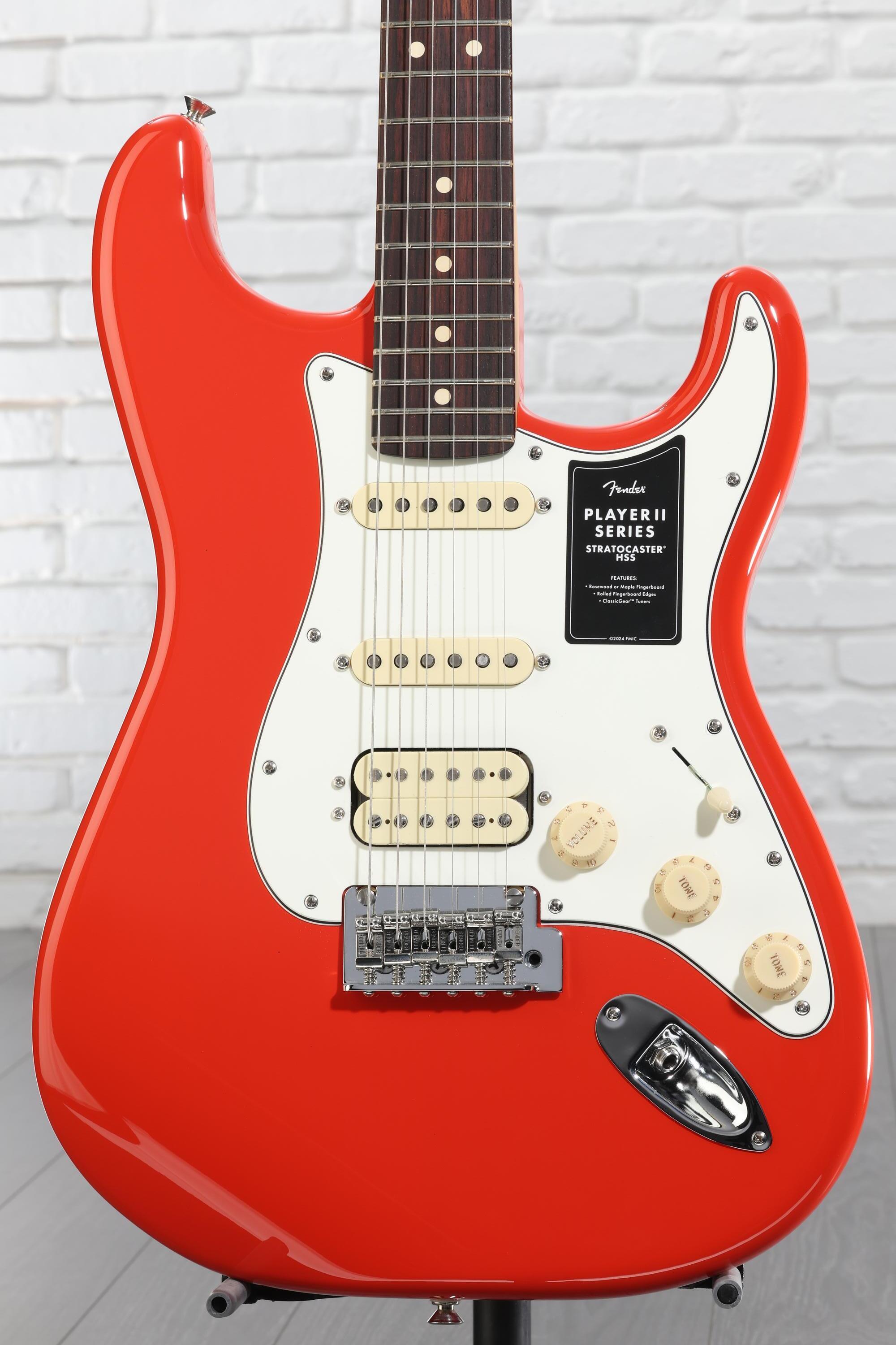 Fender Player II Stratocaster HSS Electric Guitar - Coral Red
