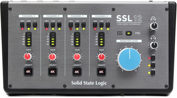 Solid State Logic SSL12 - Interfaz de Audio USB 12-in/8-out – Gearhub