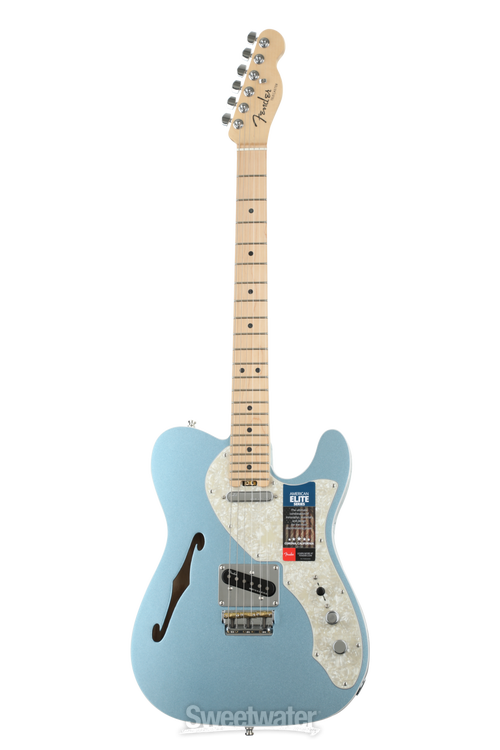 Fender American Elite Telecaster Thinline - Mystic Ice Blue with