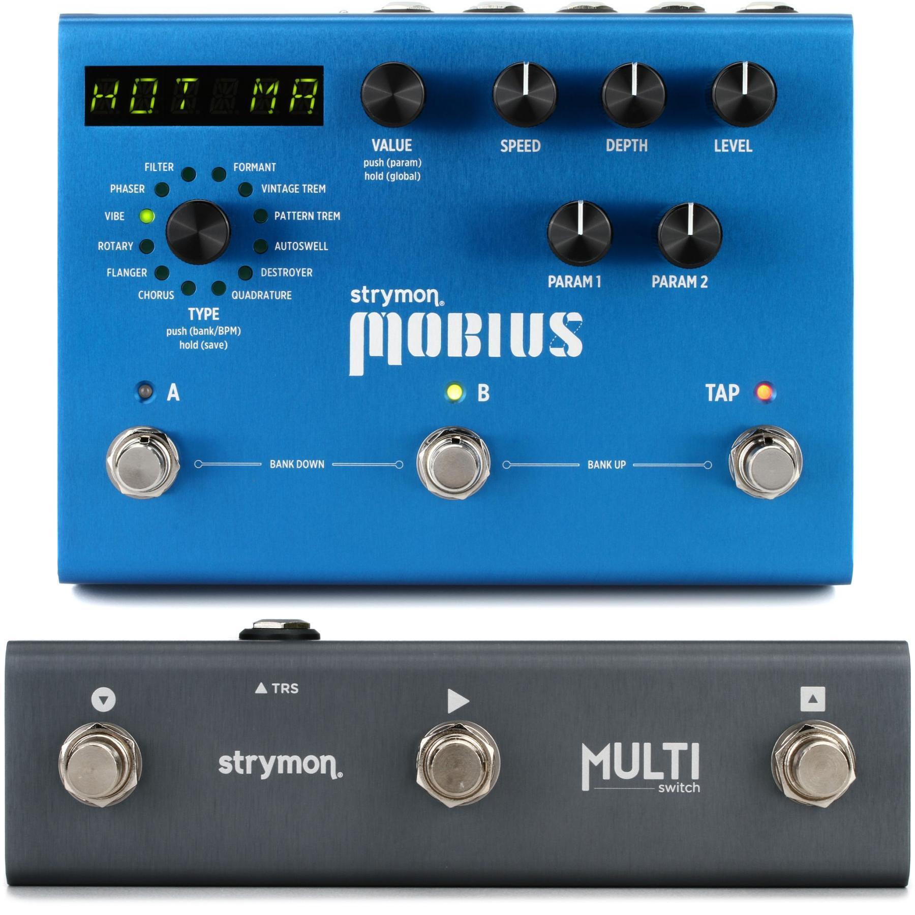 Strymon Mobius Multidimensional Modulation Pedal and Footswitch Pack