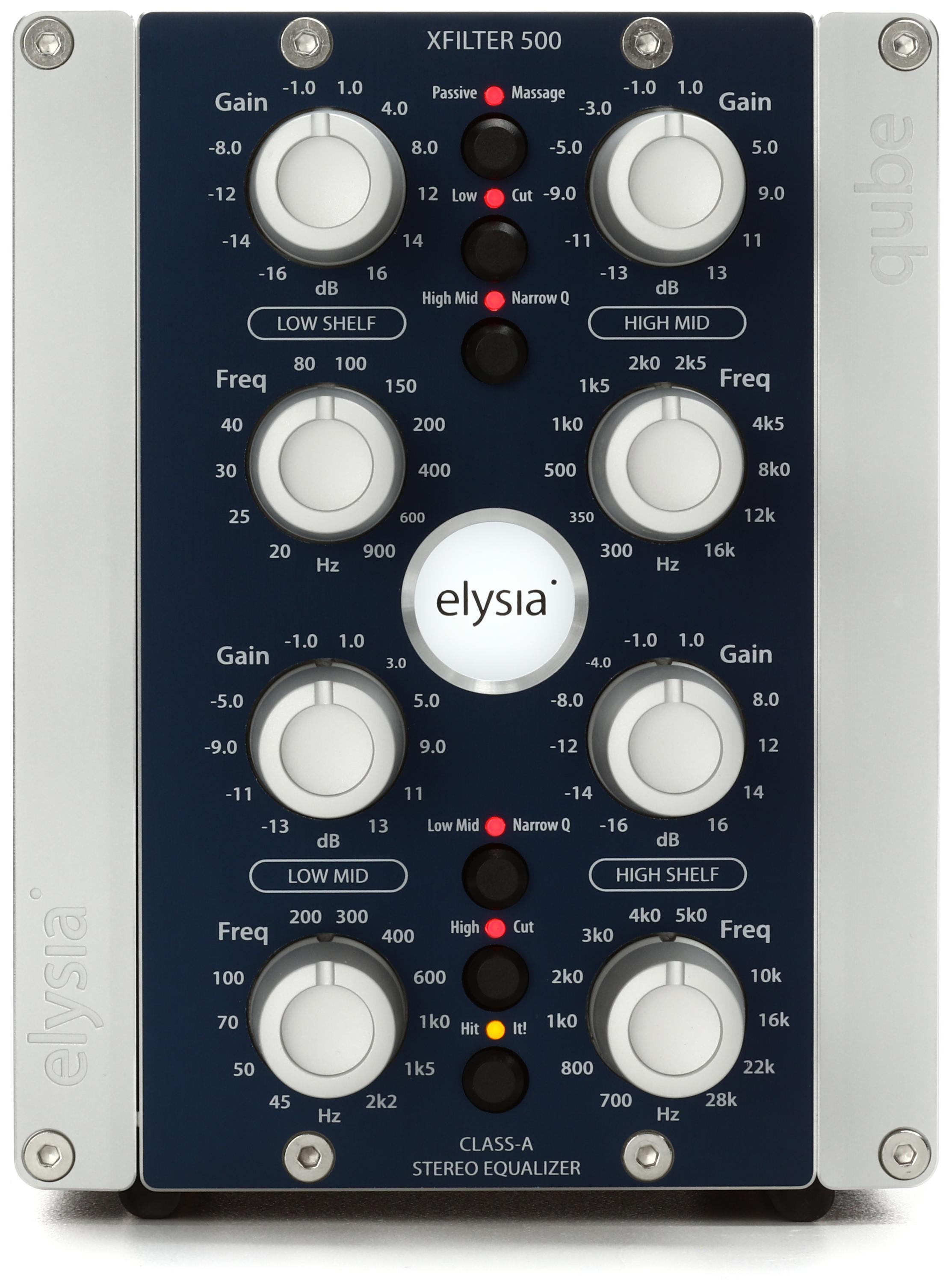 elysia xfilter qube 500 Series Stereo Equalizer with Desktop chassis