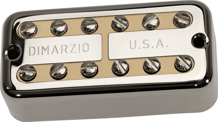 Photo of DiMarzio PAF'Tron Neck Humbucker Pickup - Nickel Cover, Cream Insert