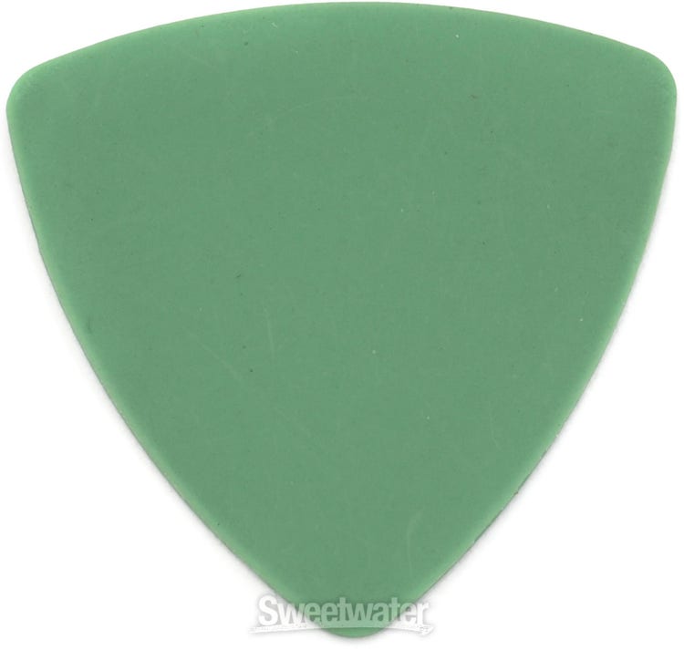 Clayton Duraplex Rounded Triangle Guitar Picks - .88mm, Green, 12-pack