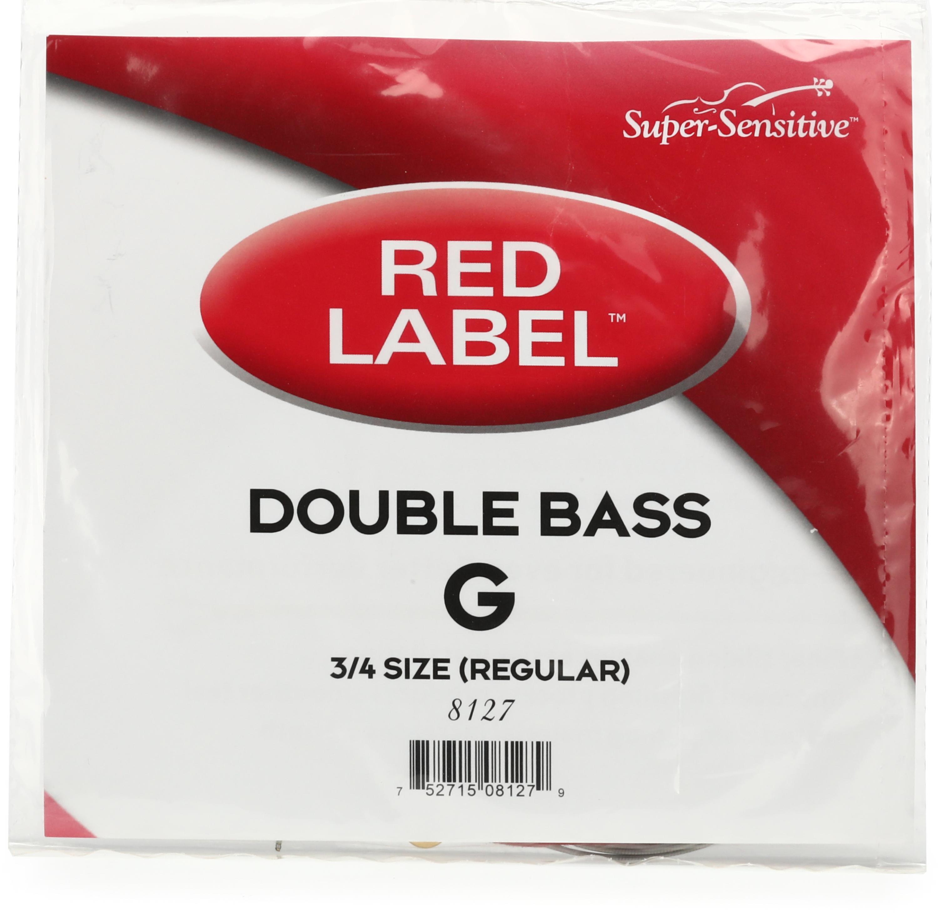 Product Image - Super-Sensitive 8127 Red Label Double Bass G String - 3/4 Size