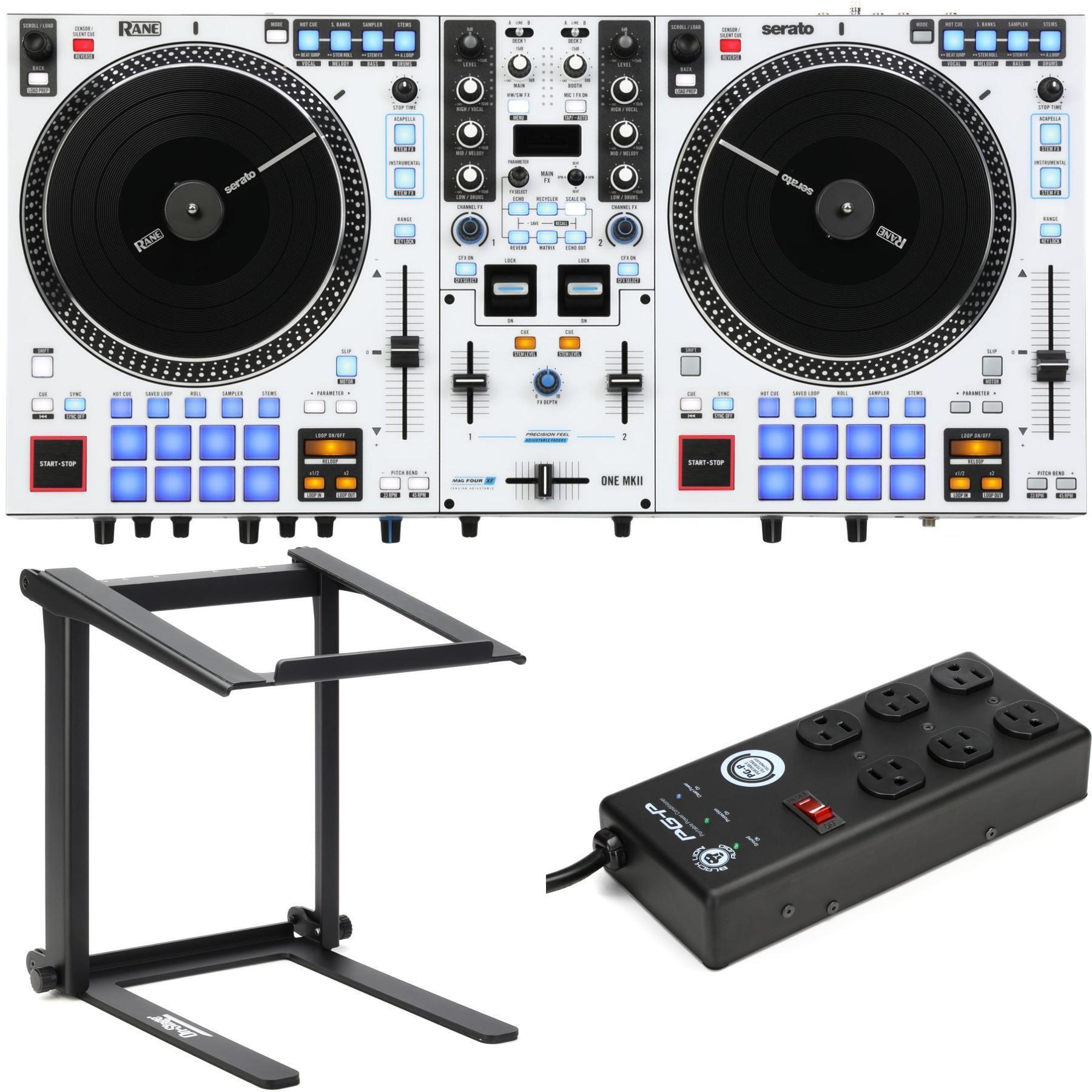 Rane One MKII DJ Controller with Stand and Power Conditioner