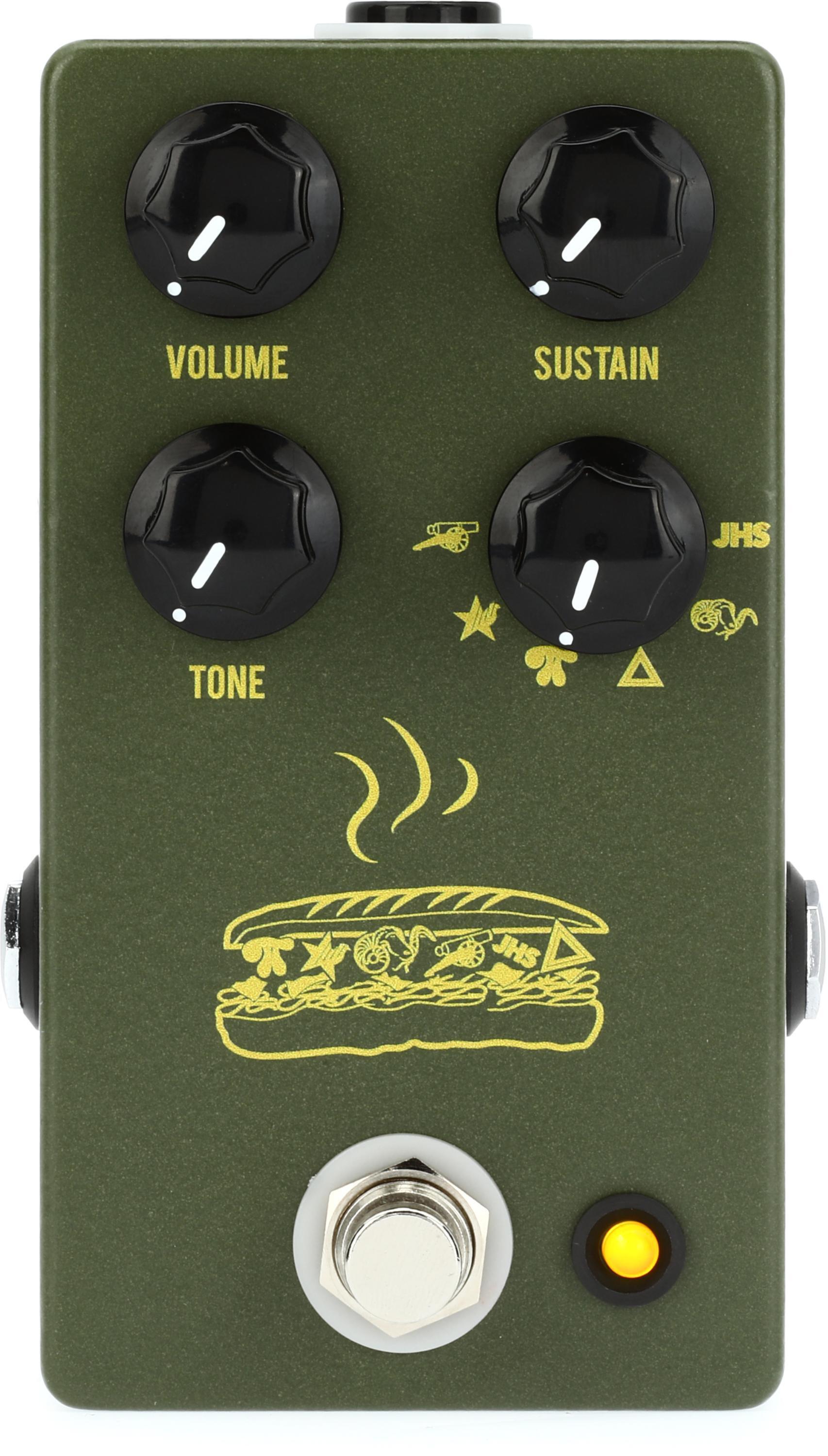 JHS Muffuletta 6-way Fuzz Pedal - Army Green | Sweetwater