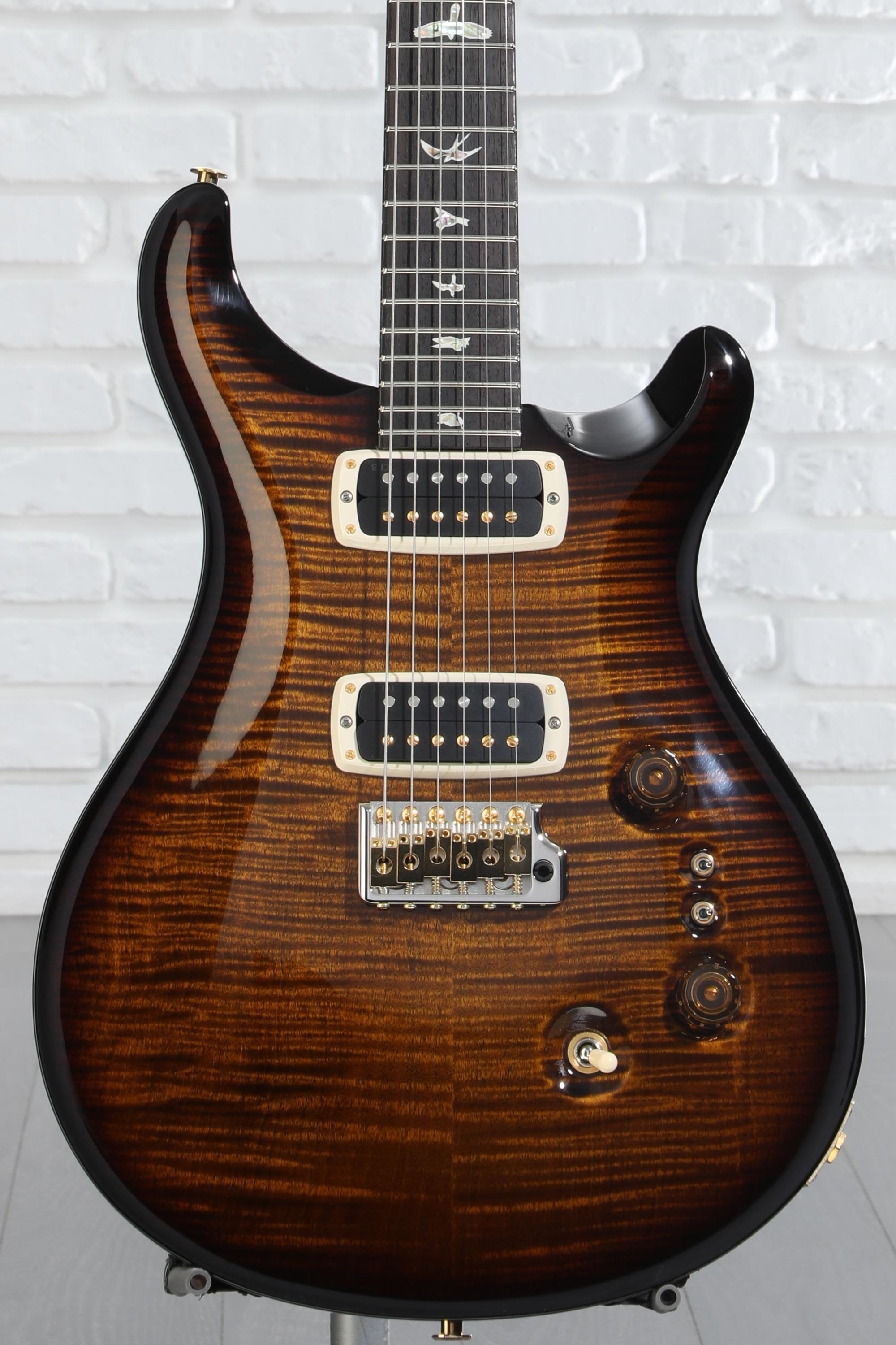 PRS Custom 24-08 10-Top Electric Guitar - Black Gold Wrap