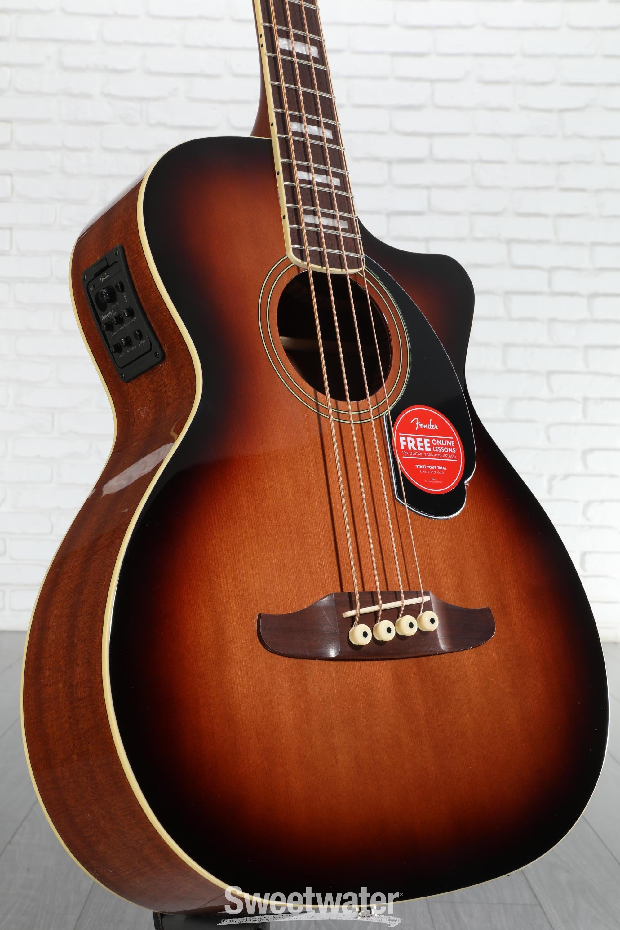 Fender Kingman Acoustic-electric Bass - Shaded Edge Burst | Sweetwater