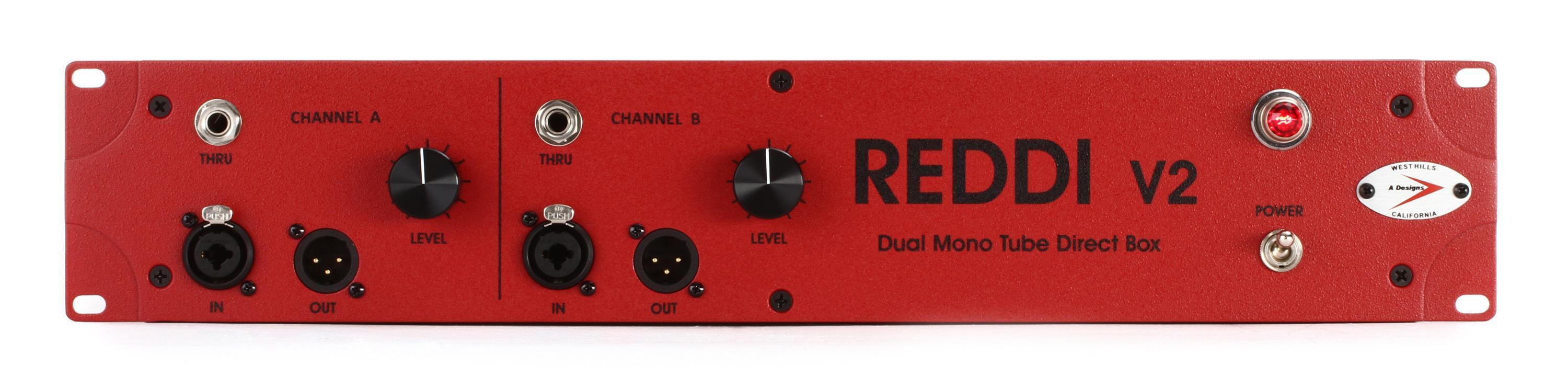 A Designs REDDI (v2) 2channel Tube Instrument Direct Box Sweetwater