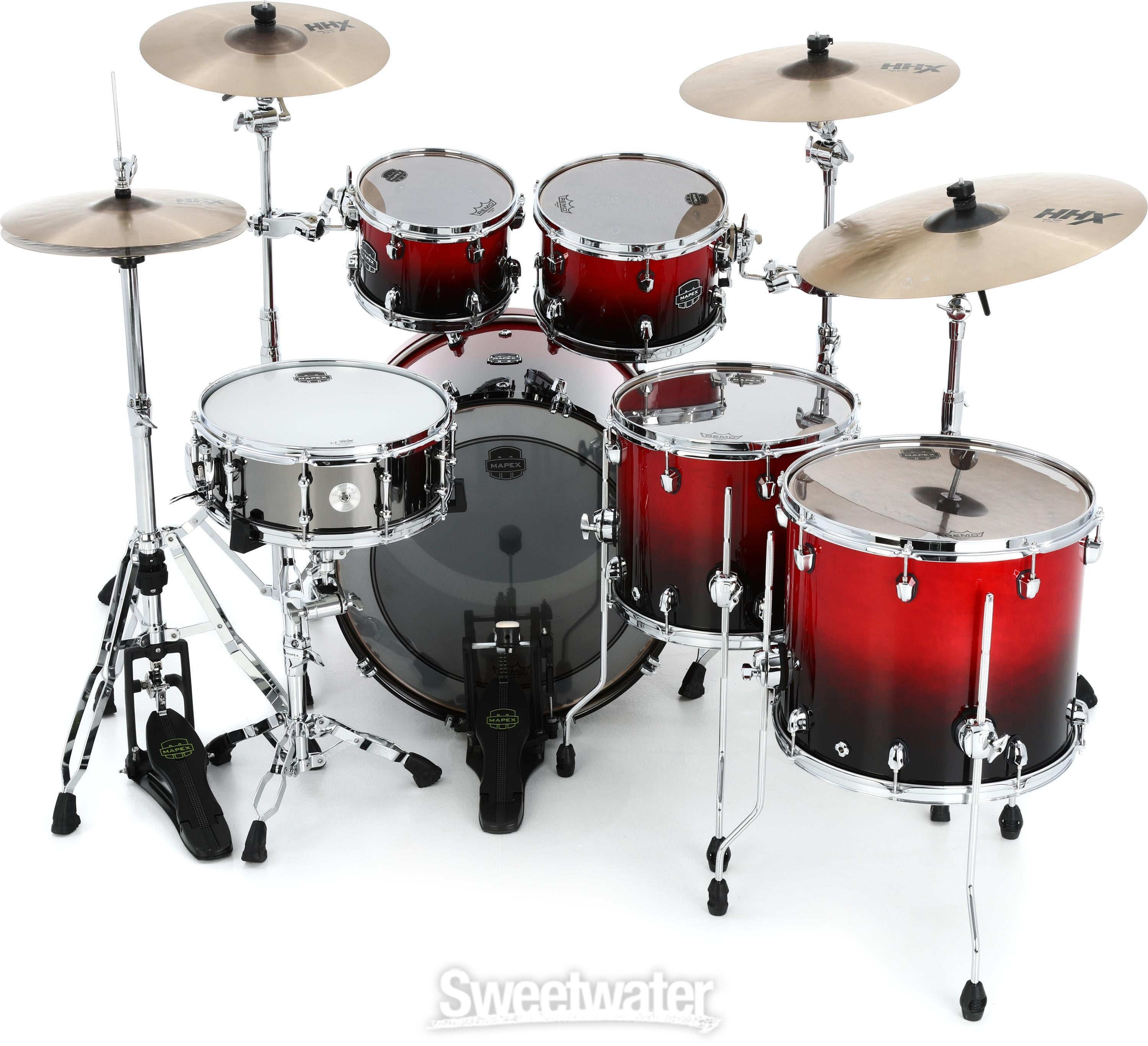 Mapex Saturn SR628XU 5-piece Studioease Shell Pack - Scarlet