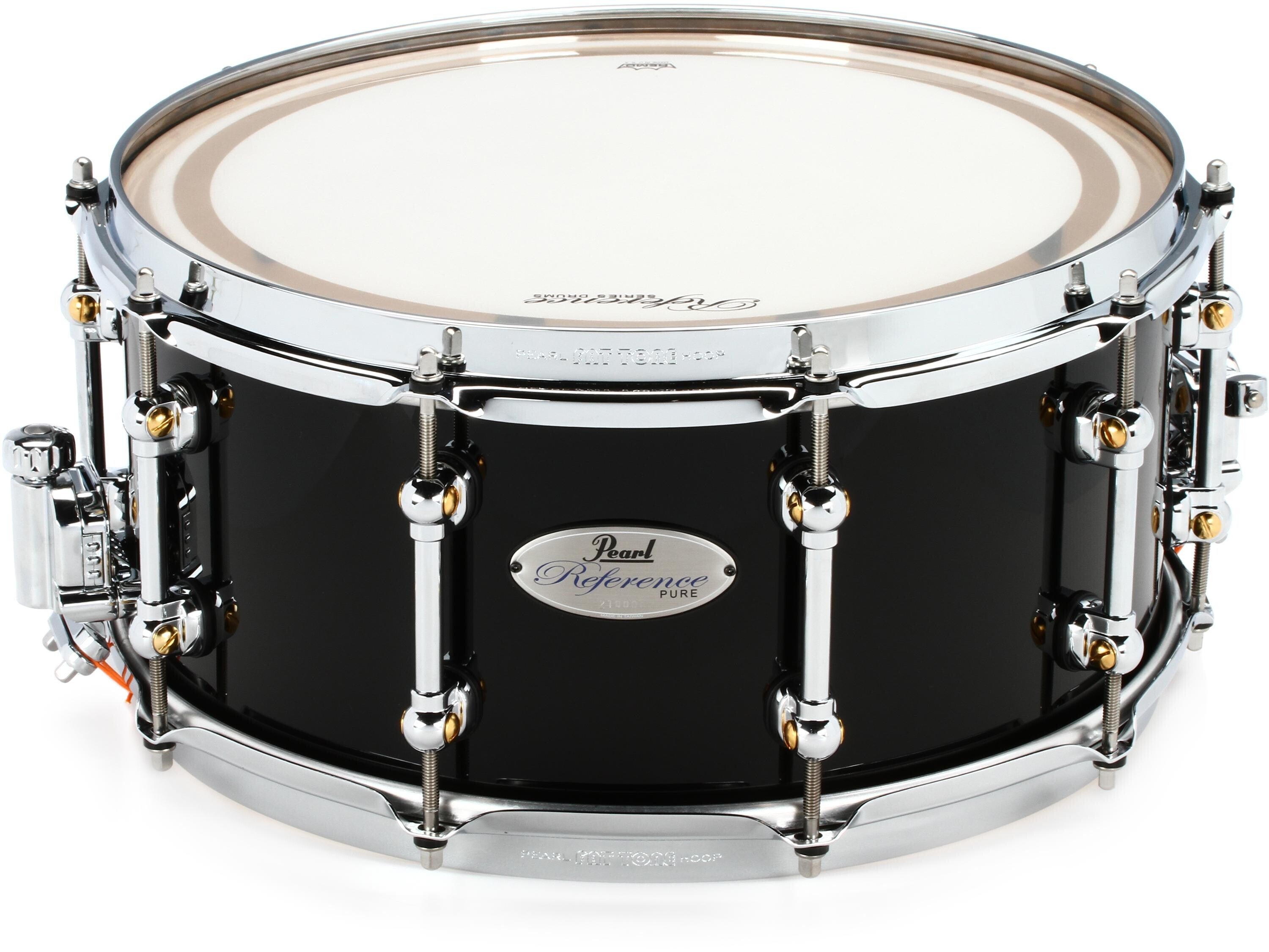 Pearl Music City Custom Reference Pure 6.5 x 14 inch Snare Drum - Piano  Black