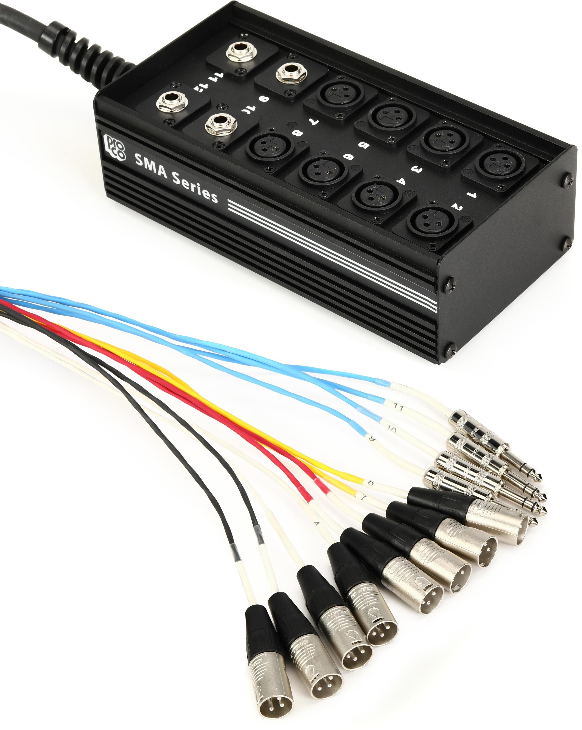 Photo of Pro Co SMA0804FBQ-100 SMA Series 8x4 Stage Snake with 1/4 inch Returns - 100 foot