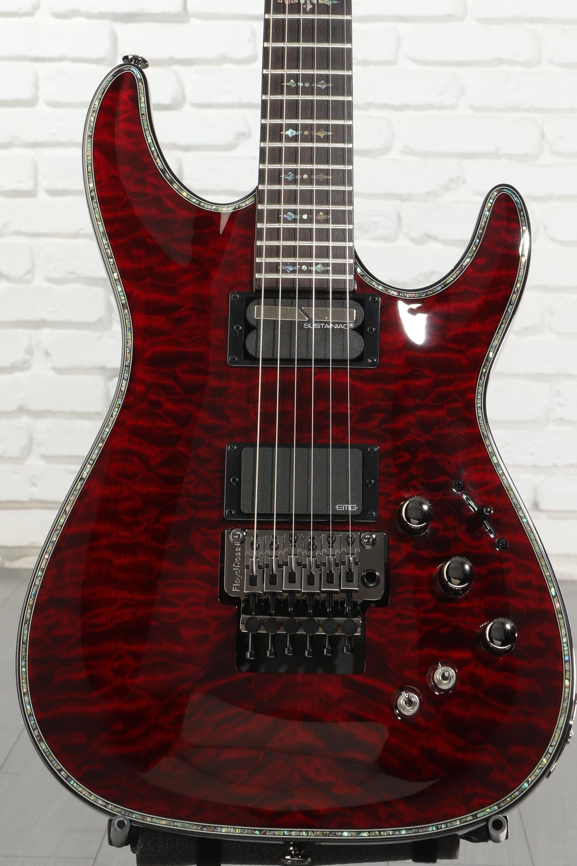 Schecter Hellraiser C-1 FR-S Electric Guitar - Black Cherry