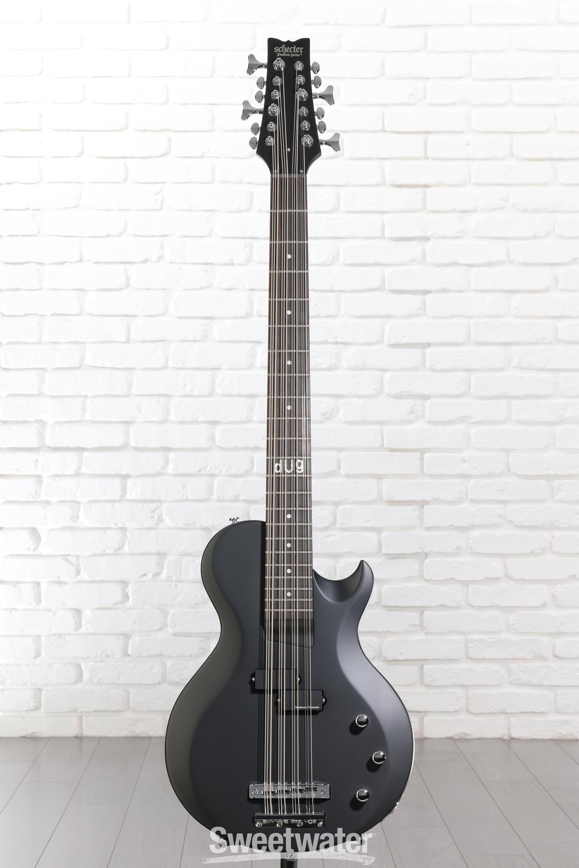 Schecter dUg Pinnick DP-12 12-string Bass Guitar - Satin Black