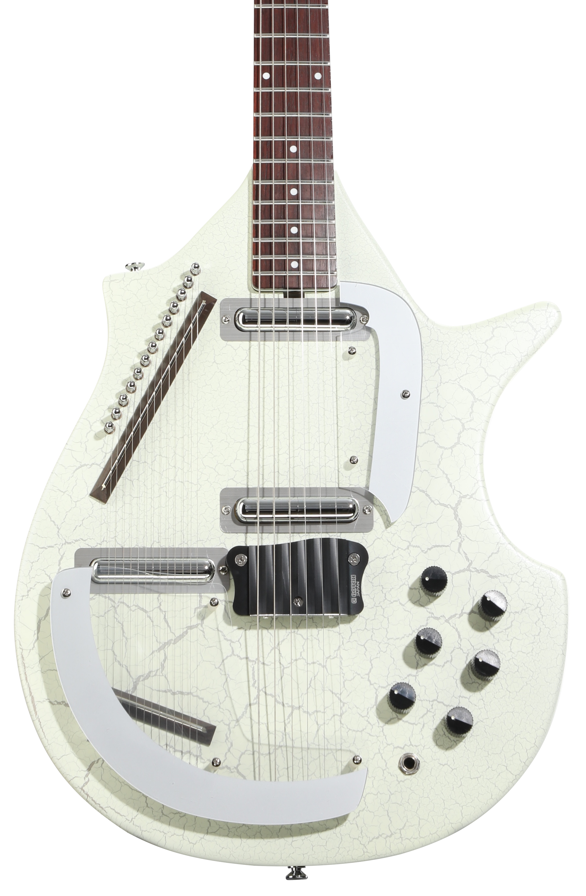 Danelectro Sitar - White Crackle | Sweetwater