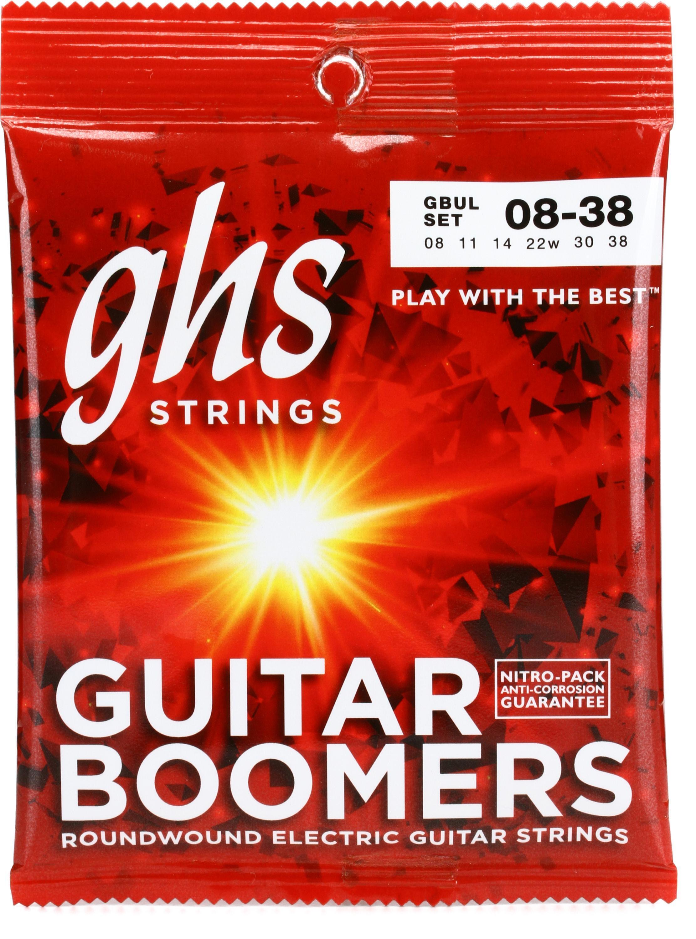 GHS GBUL Guitar Boomers Electric Guitar Strings .008 .038 Ultra