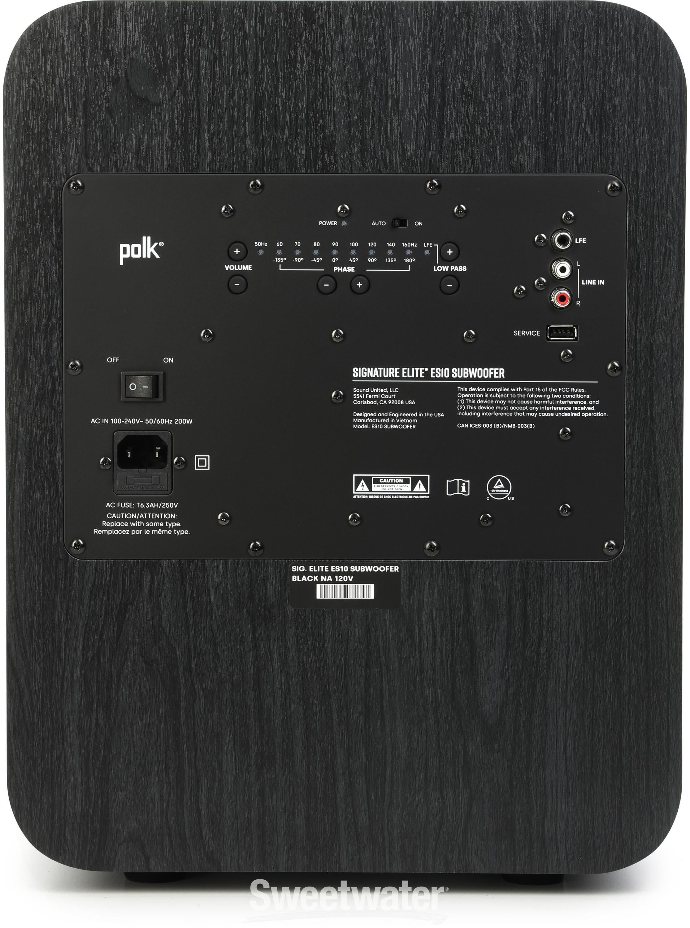 【美品】POLK AUDIO SIGNATURE ELITE ES10 BLK Signature Elite ES10 - High-Quality Wall-Mountable Satellite