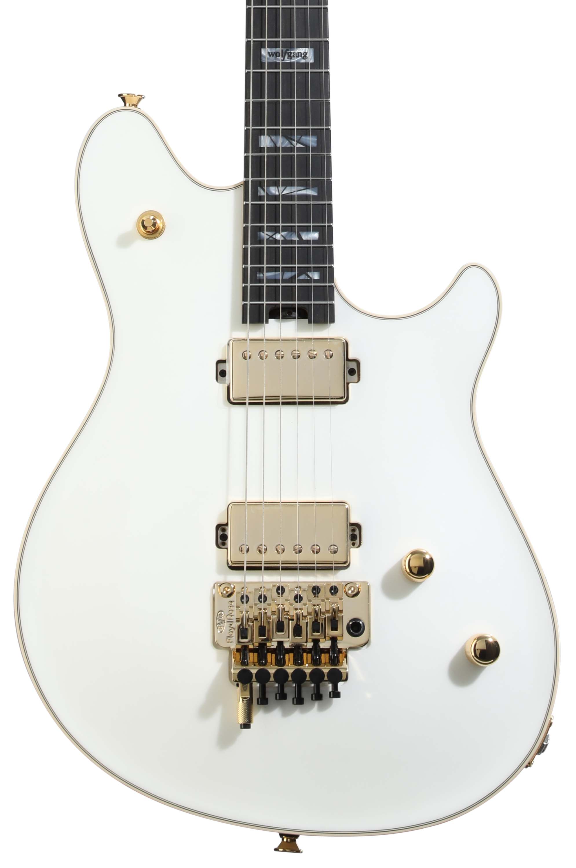 EVH Custom Shop Wolfgang HH Electric Guitar - Snow White Pearl
