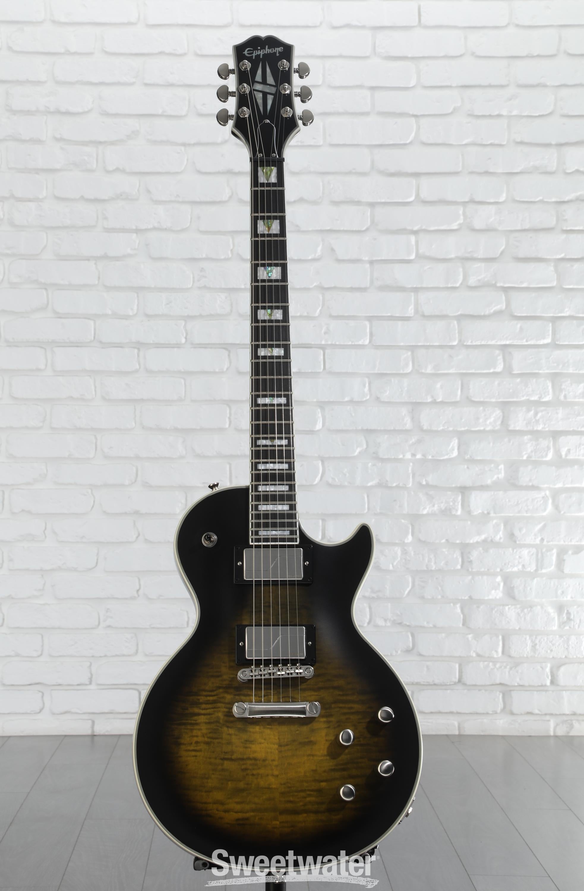 ギター Epiphone Les Paul Custom Prophecy Epiphone Jerry Cantrell Prophecy Les Paul Custom - Bone White