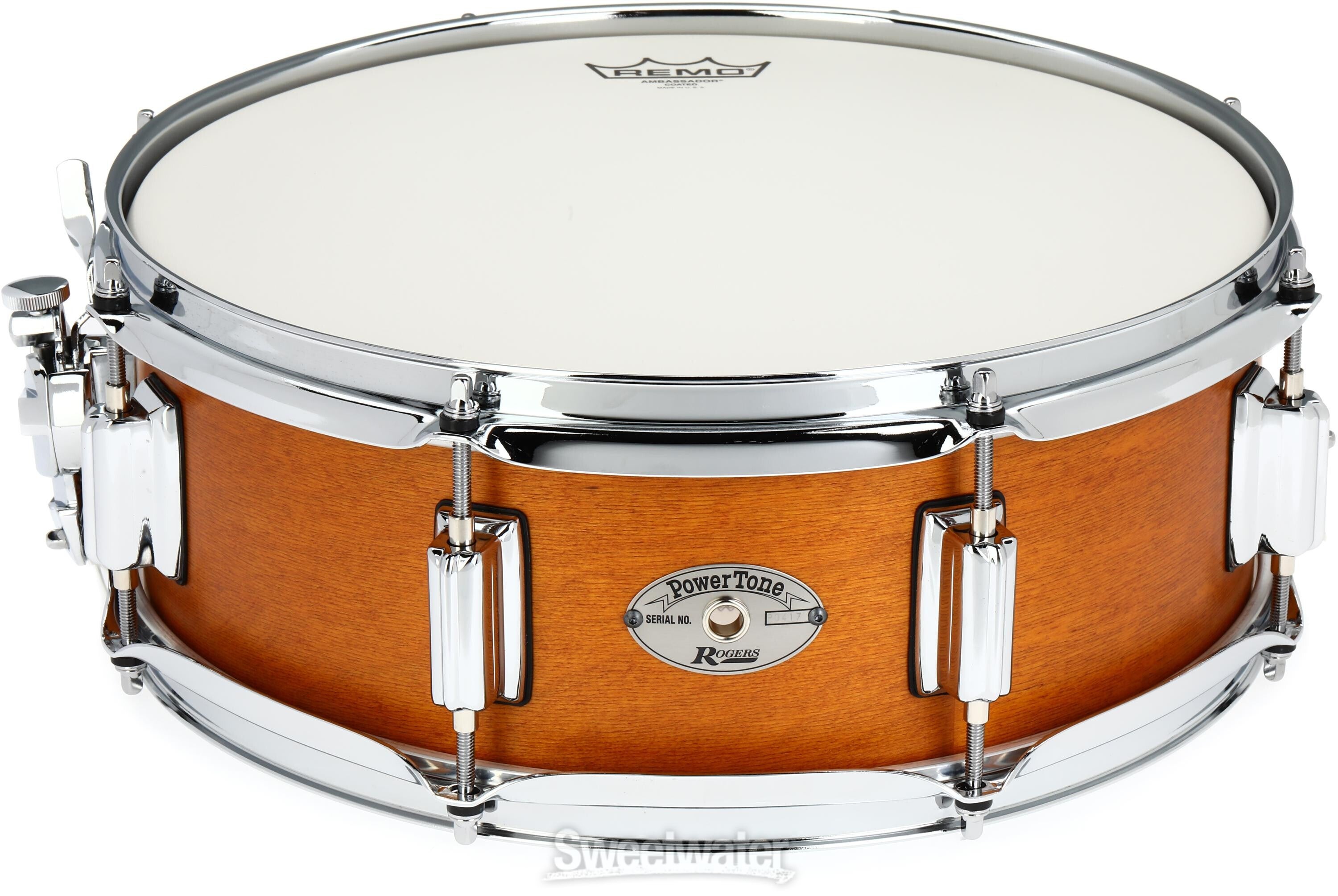 Rogers Drums Tower Series Snare Drum - 5 x 14-inch - Satin Fruitwood Stain