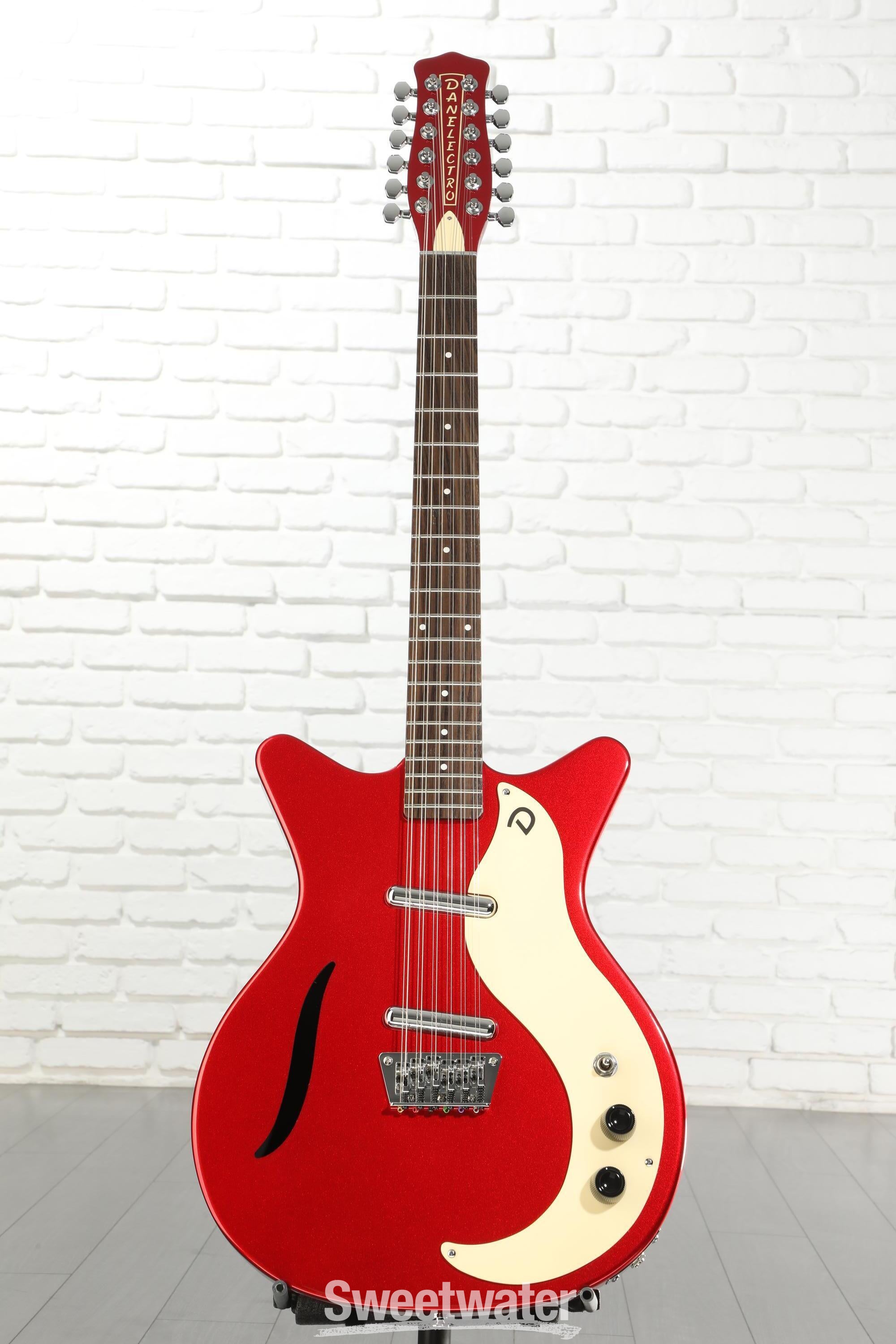 Danelectro Vintage 12 String Electric Guitar - Red Metallic