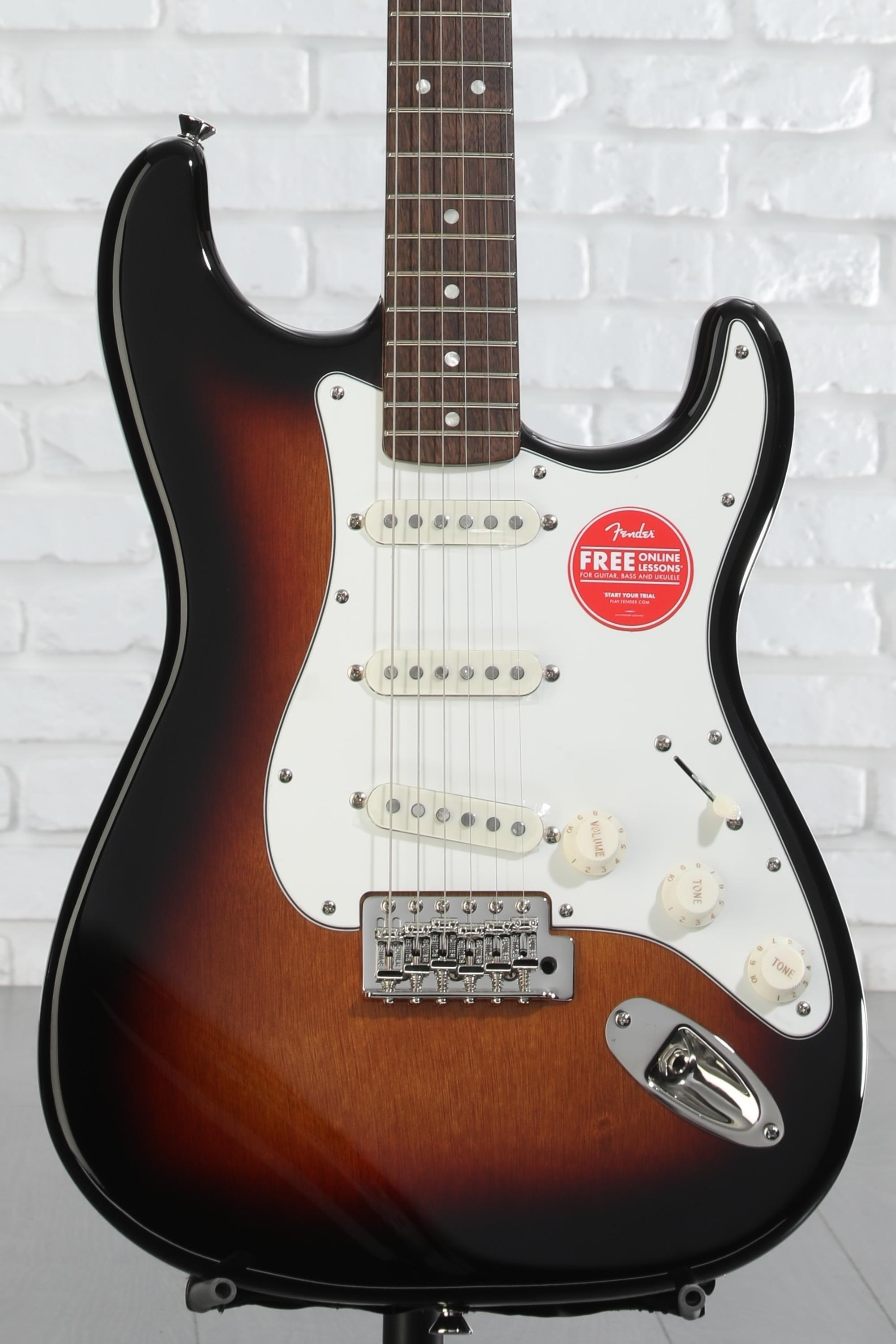 数量限定価格!! Squier Classic Sunburst 3-Color - Stratocaster '60s Vibe ギター