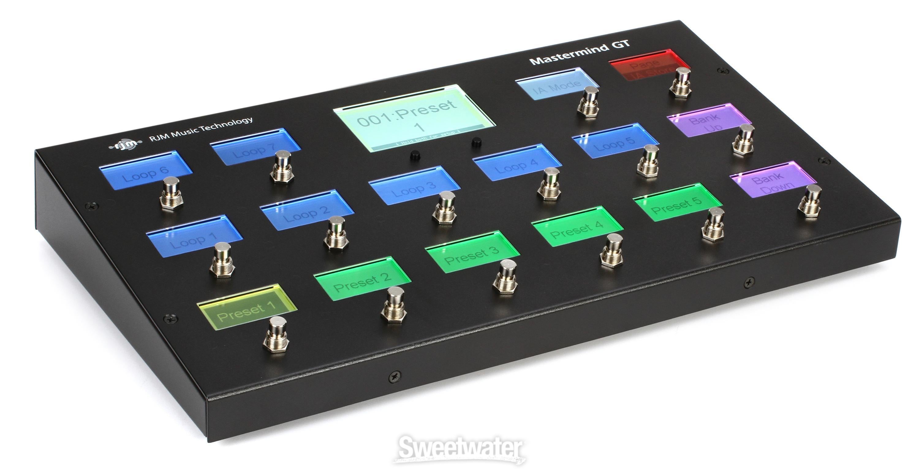 RJM Music Mastermind GT/16 - 16 Button MIDI Controller Pedal 