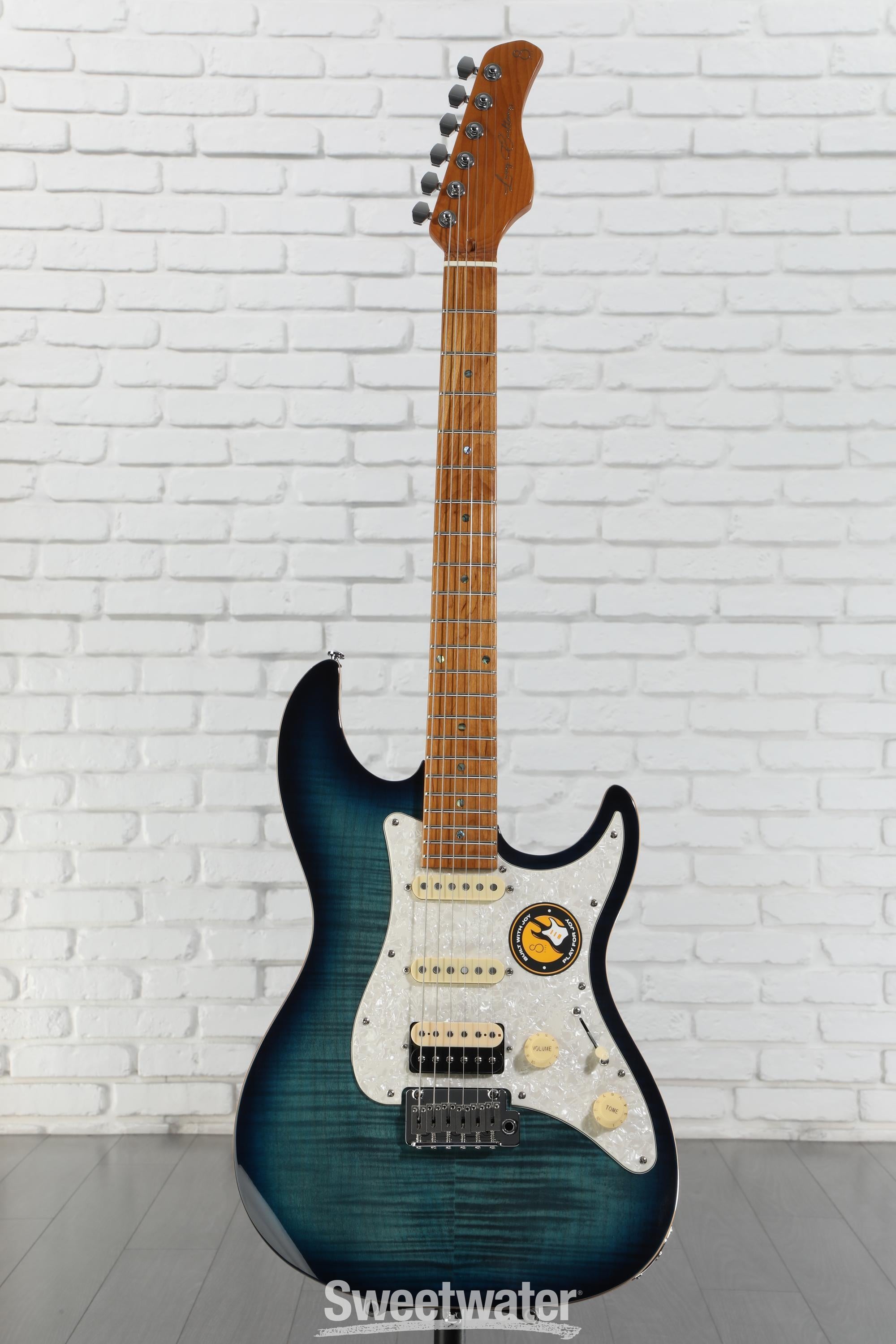 SIRE S7 FM 美品　ストラトキャスター　送料込 Sire Larry Carlton S7 FM Electric Guitar - Transparent Blue
