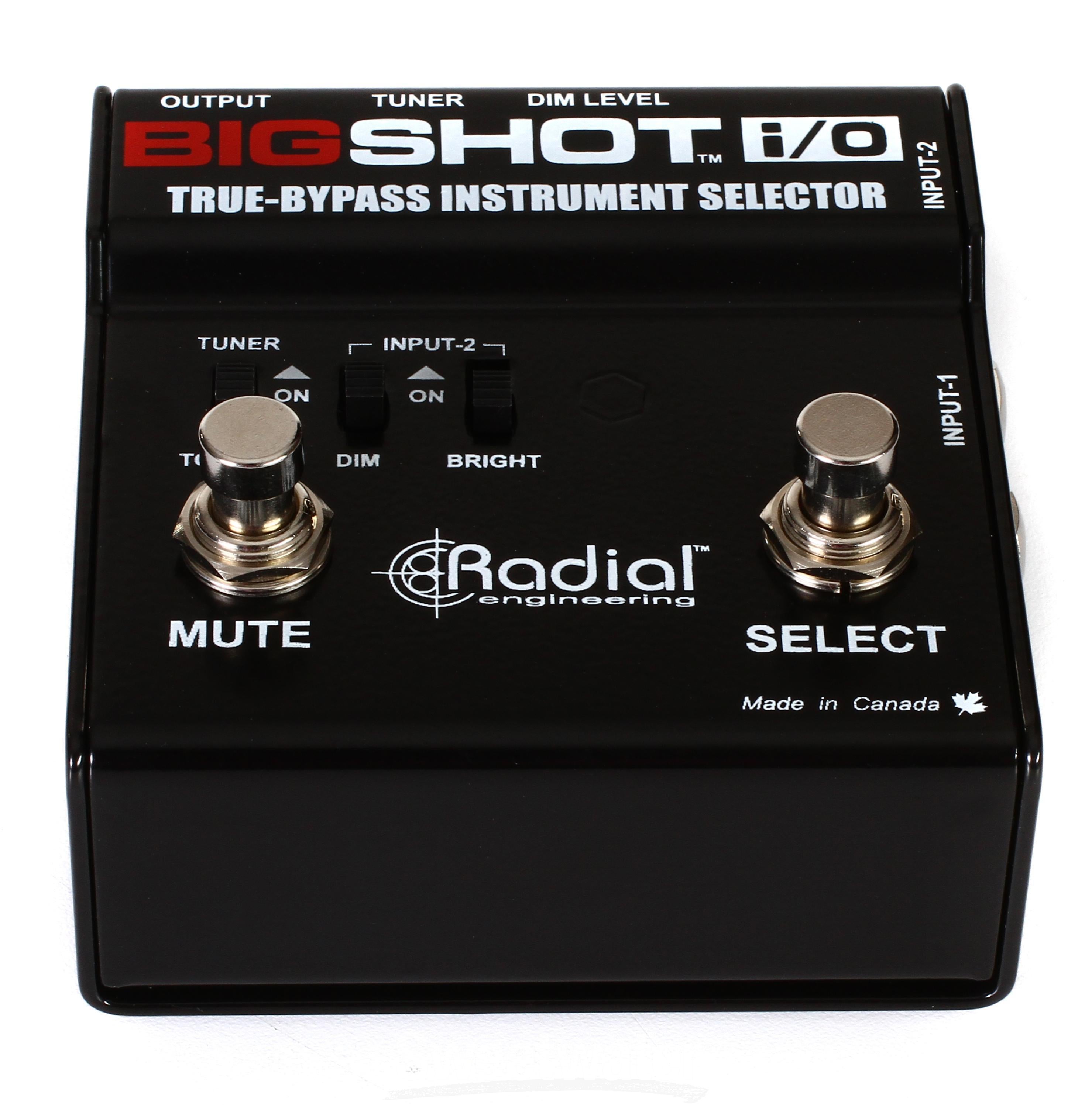 Radial BigShot i/o True Bypass Instrument Selector Pedal Reviews
