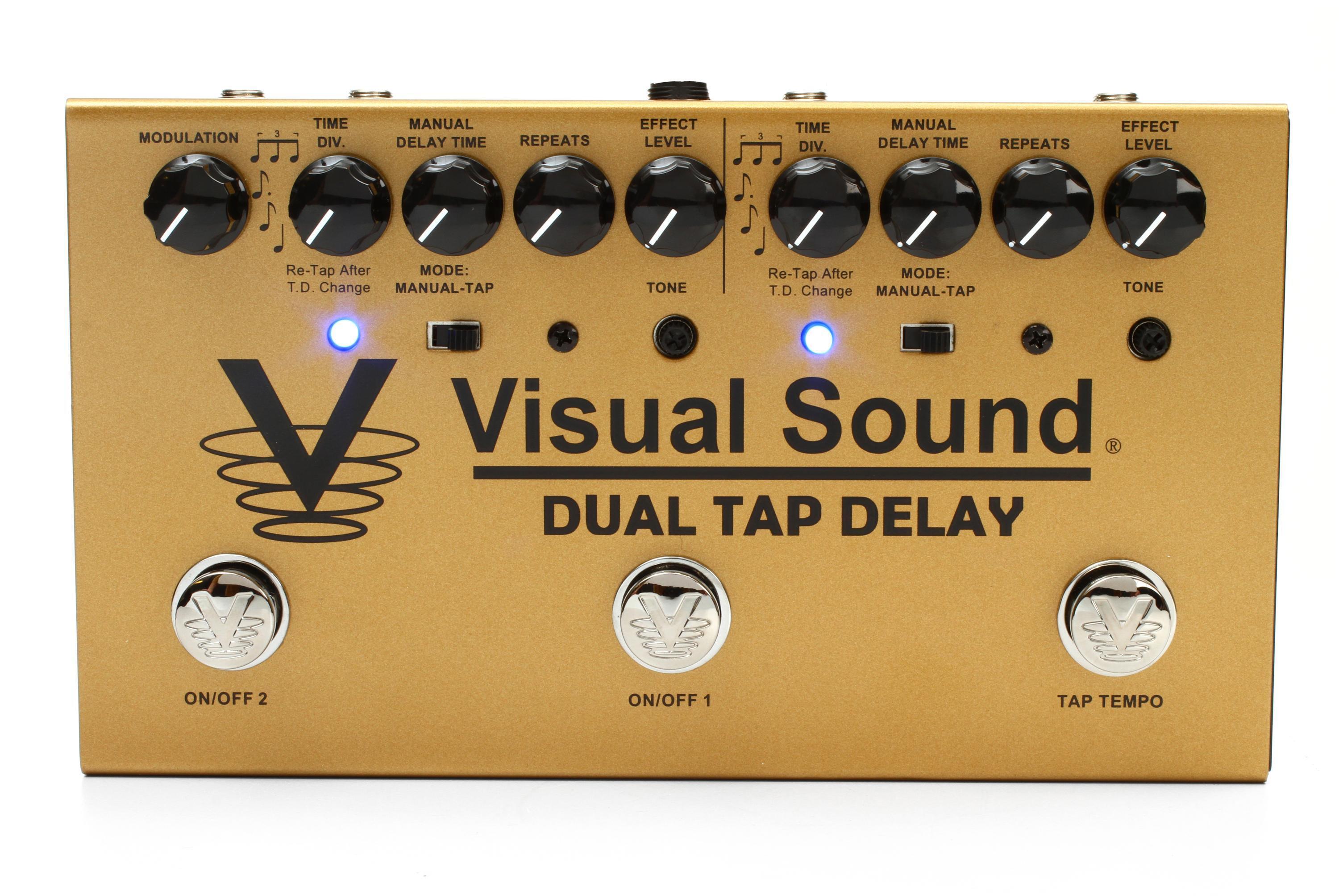 Visual Sound Dual Tap Delay Two-Channel Tap Tempo Delay Pedal