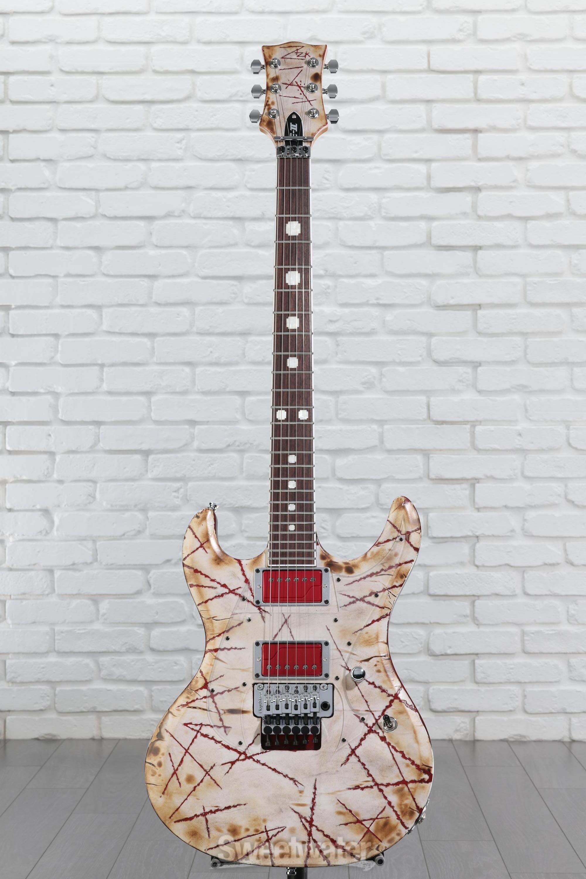 ESP F-50 Electric Guitar Titanium Ice Chrome Hardware