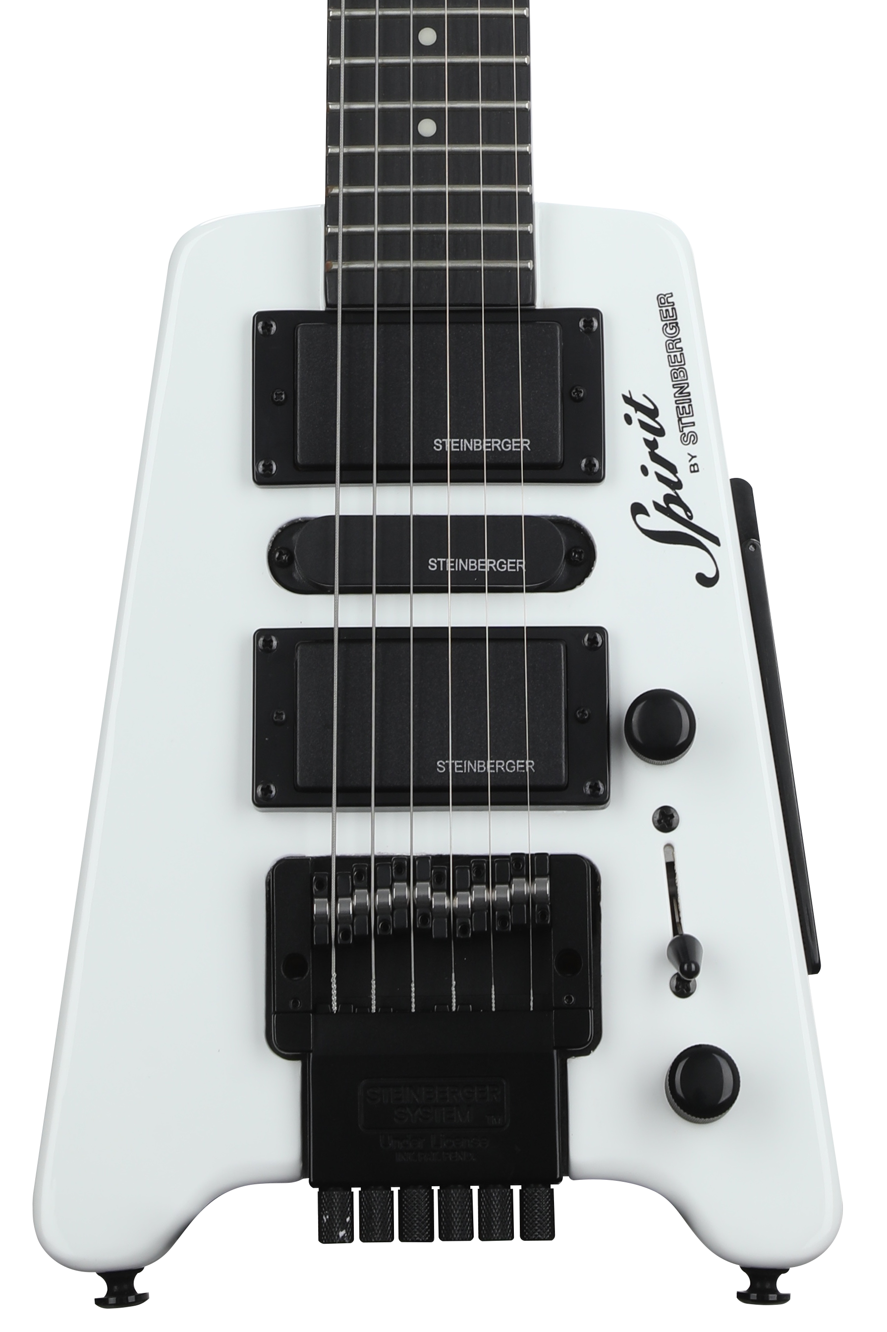 ギター Steinberger Spirit GT-PRO + EMG81 Steinberger Spirit GT-PRO Deluxe Electric Guitar - White