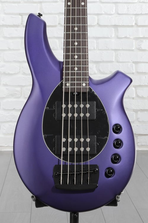 Sterling By Music Man Bongo 5 Electric 5-string Bass Guitar - Firemist Purple Satin