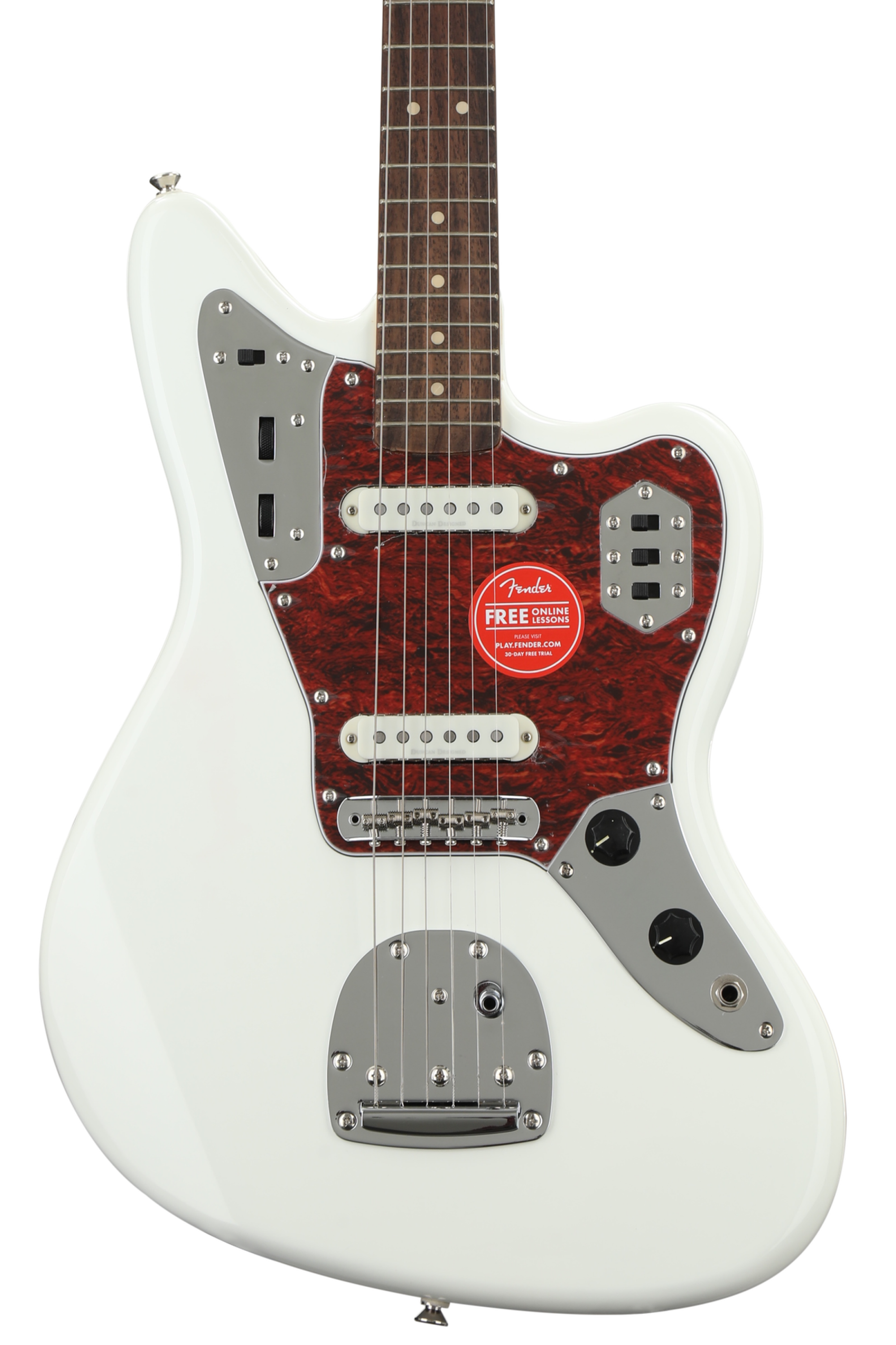 Squier Vintage Modified Jaguar - Olympic White w/ Indian Laurel