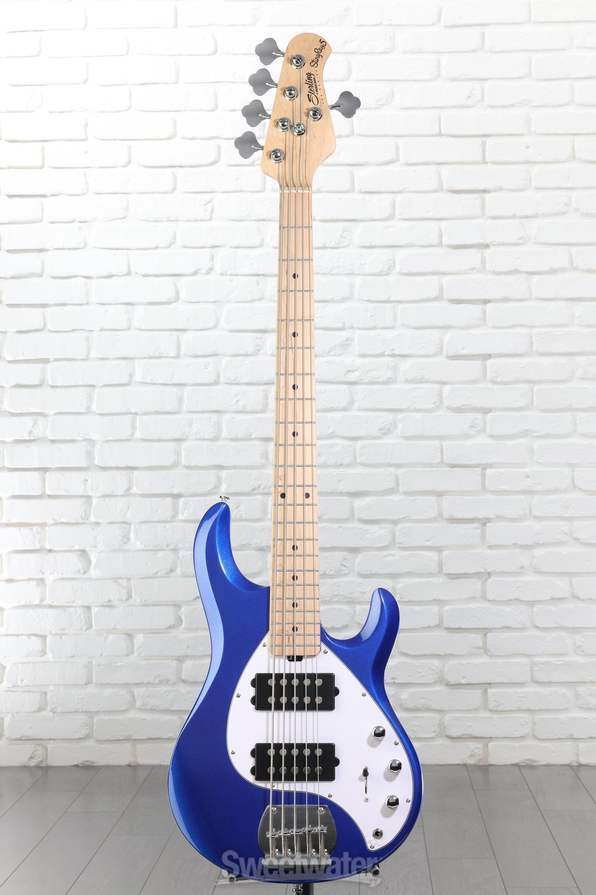 Sterling By Music Man StingRay RAY5HH Bass Guitar - Cobra Blue