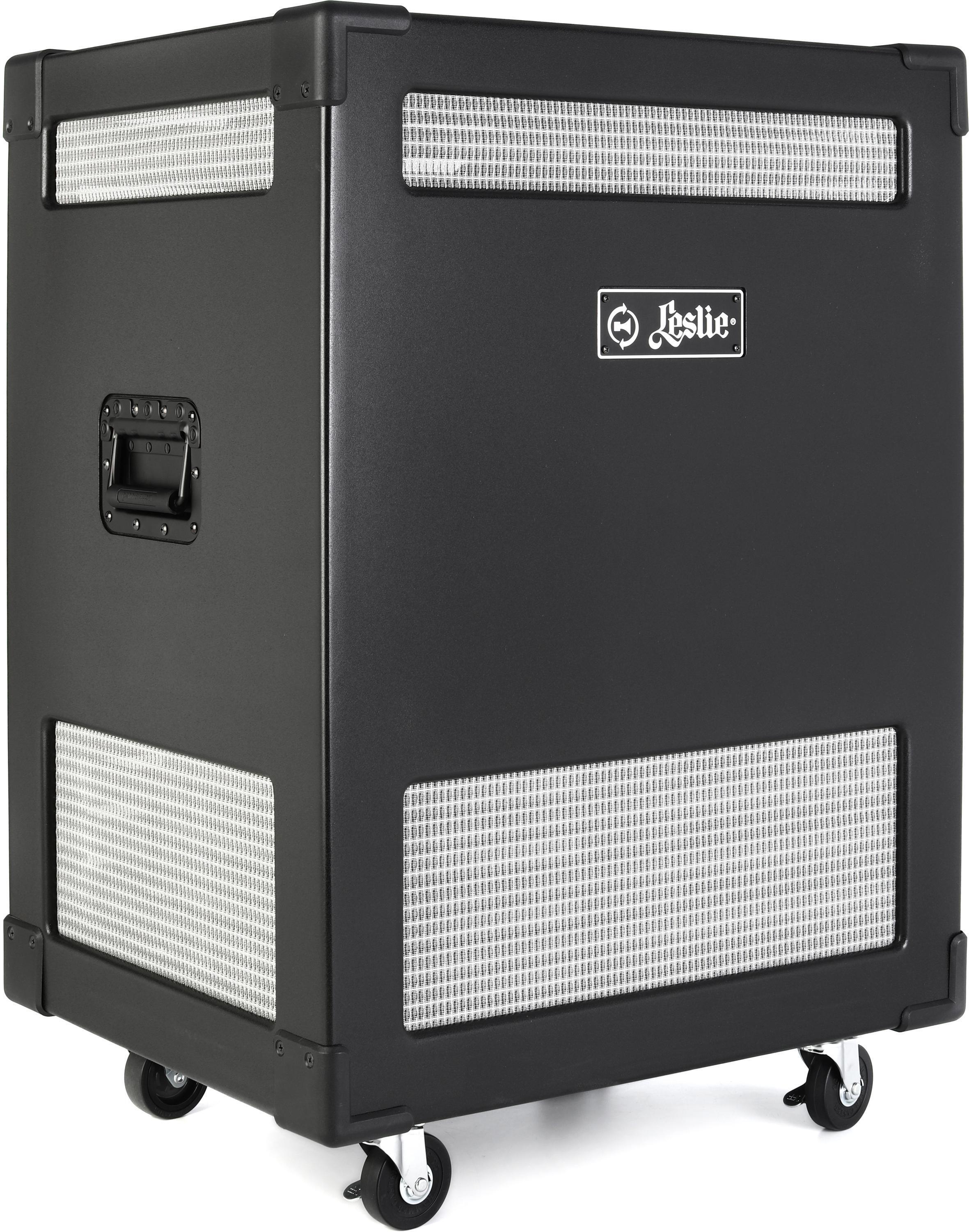 Leslie 3500 Bi-amplified Keyboard Speaker Cabinet - Black | Sweetwater