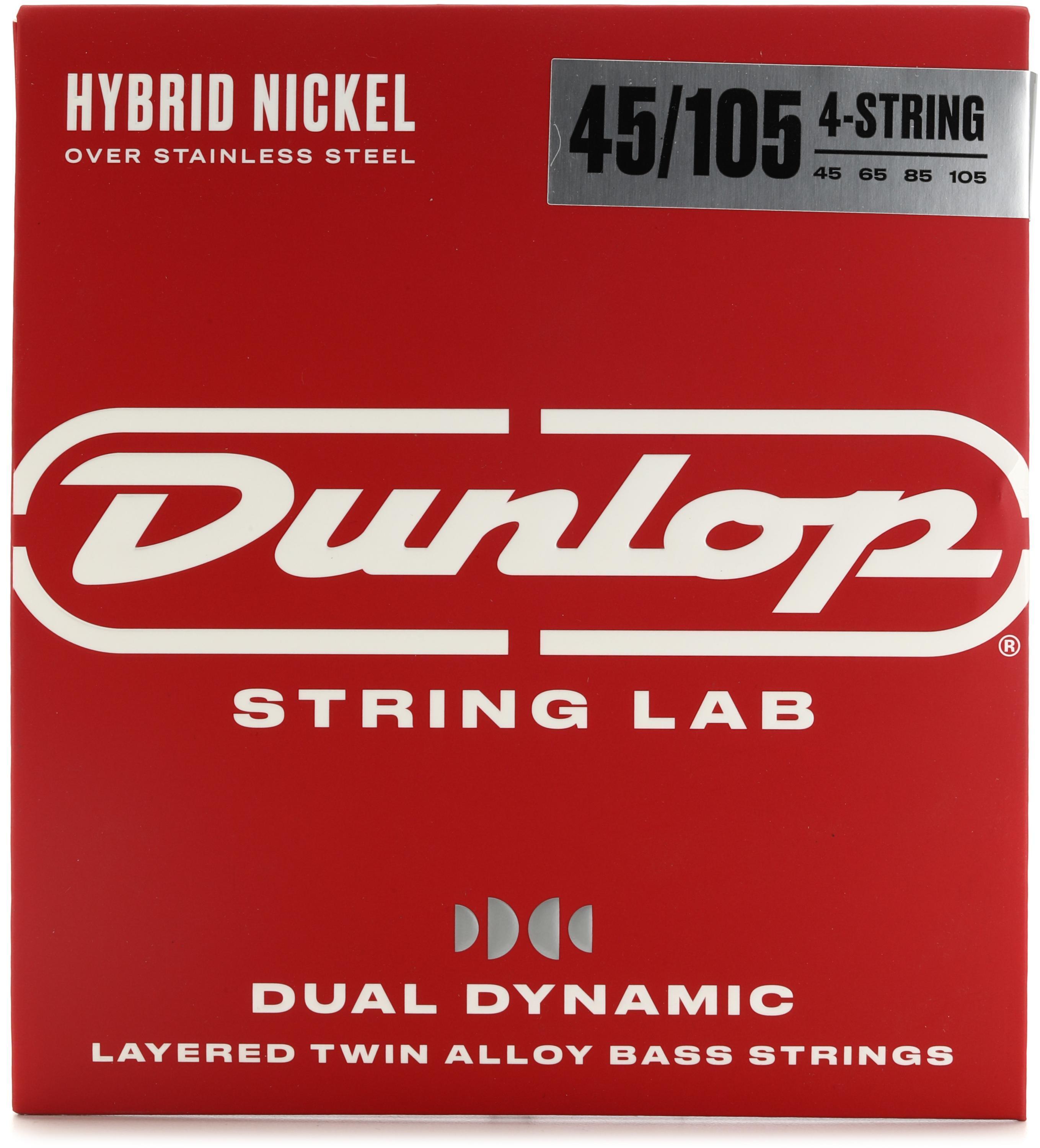 Dunlop DBHYN45105 Dual Dynamic Hybrid Nickel Bass Guitar Strings - .045-.105