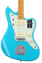 ギター Fender AmericanProfessional 2 Jazzmaster Fender American Professional II Jazzmaster - Miami Blue with